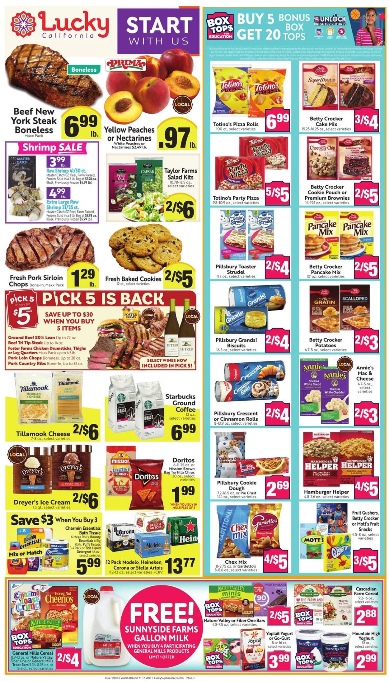 Lucky Supermarkets Ad from 08/11/2021