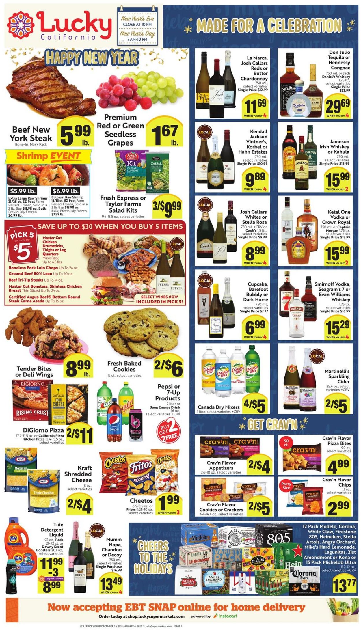 Lucky Supermarkets Ad from 12/29/2021