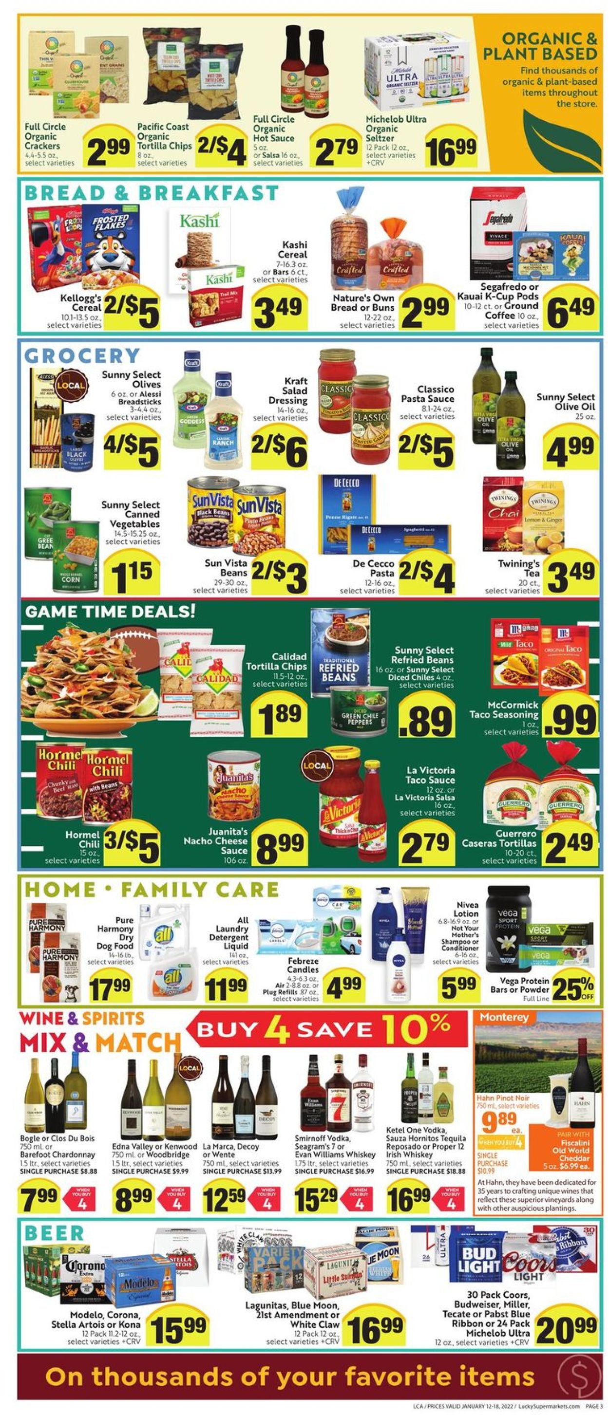 Lucky Supermarkets Ad from 01/12/2022