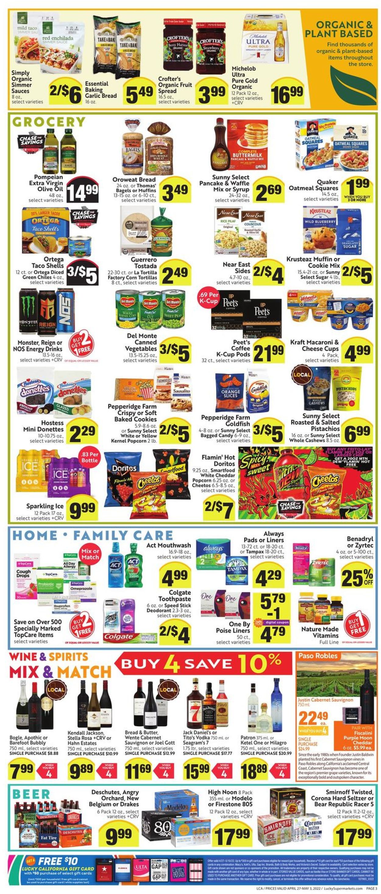 Lucky Supermarkets Ad from 04/27/2022