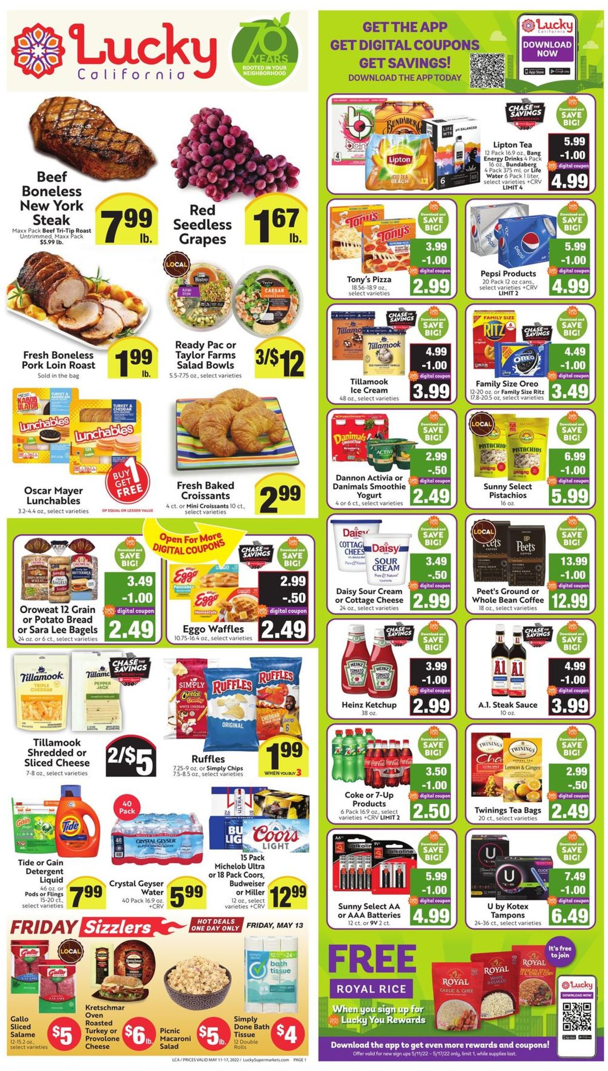Lucky Supermarkets Ad from 05/11/2022