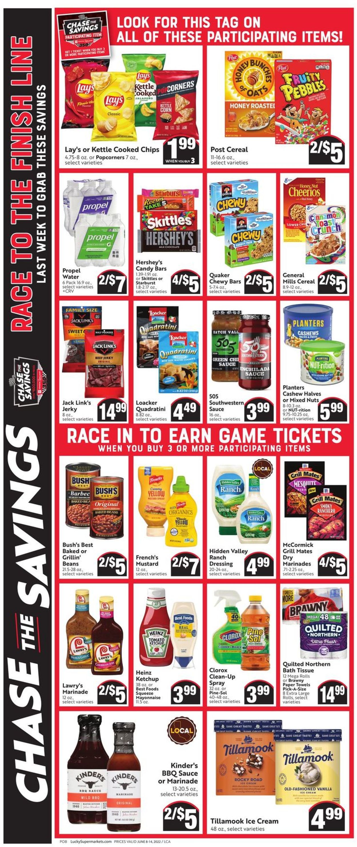 Lucky Supermarkets Ad from 06/08/2022