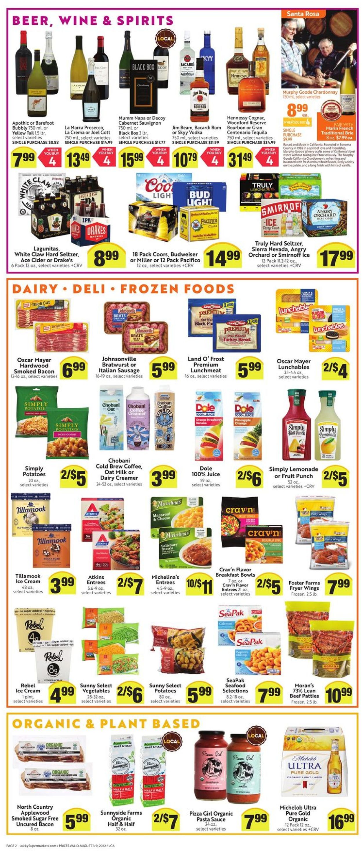 Lucky Supermarkets Ad from 08/03/2022