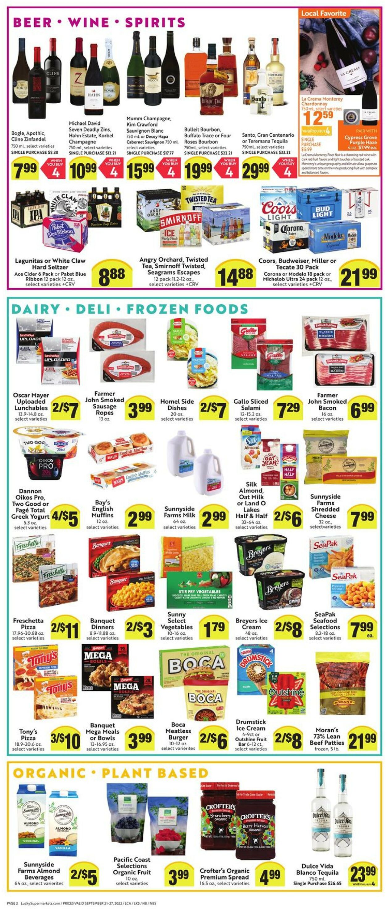 Lucky Supermarkets Ad from 09/21/2022