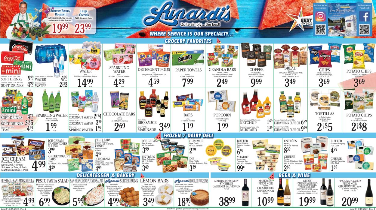 Lunardi's Ad from 07/19/2022