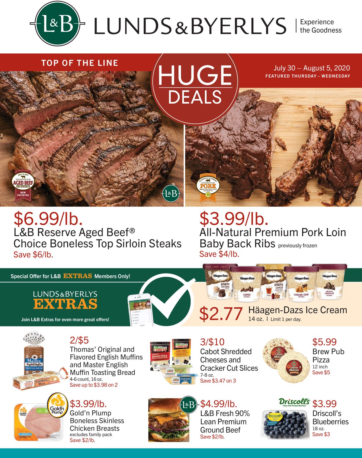 Lunds & Byerlys Ad from 07/30/2020