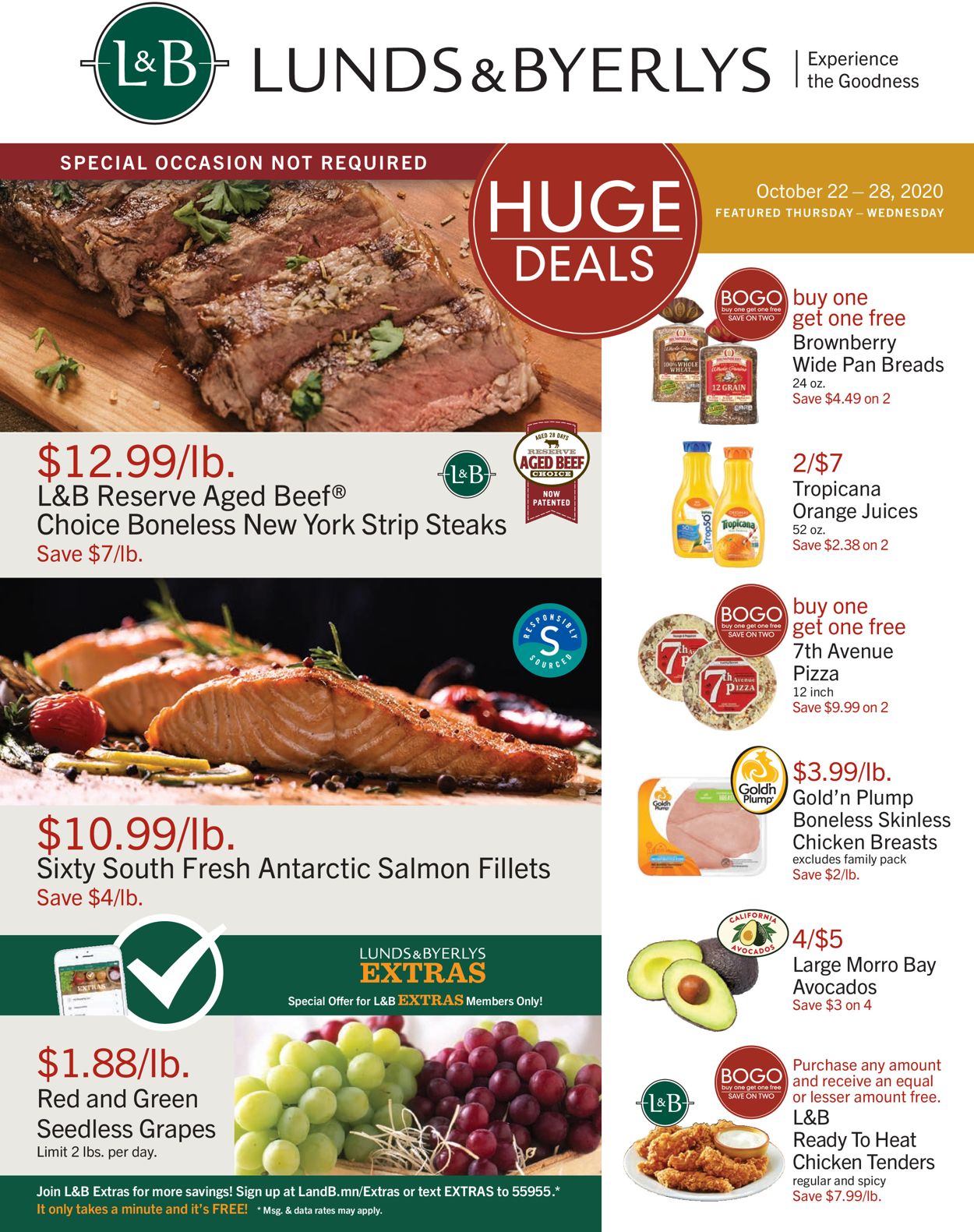 Lunds & Byerlys Ad from 10/22/2020