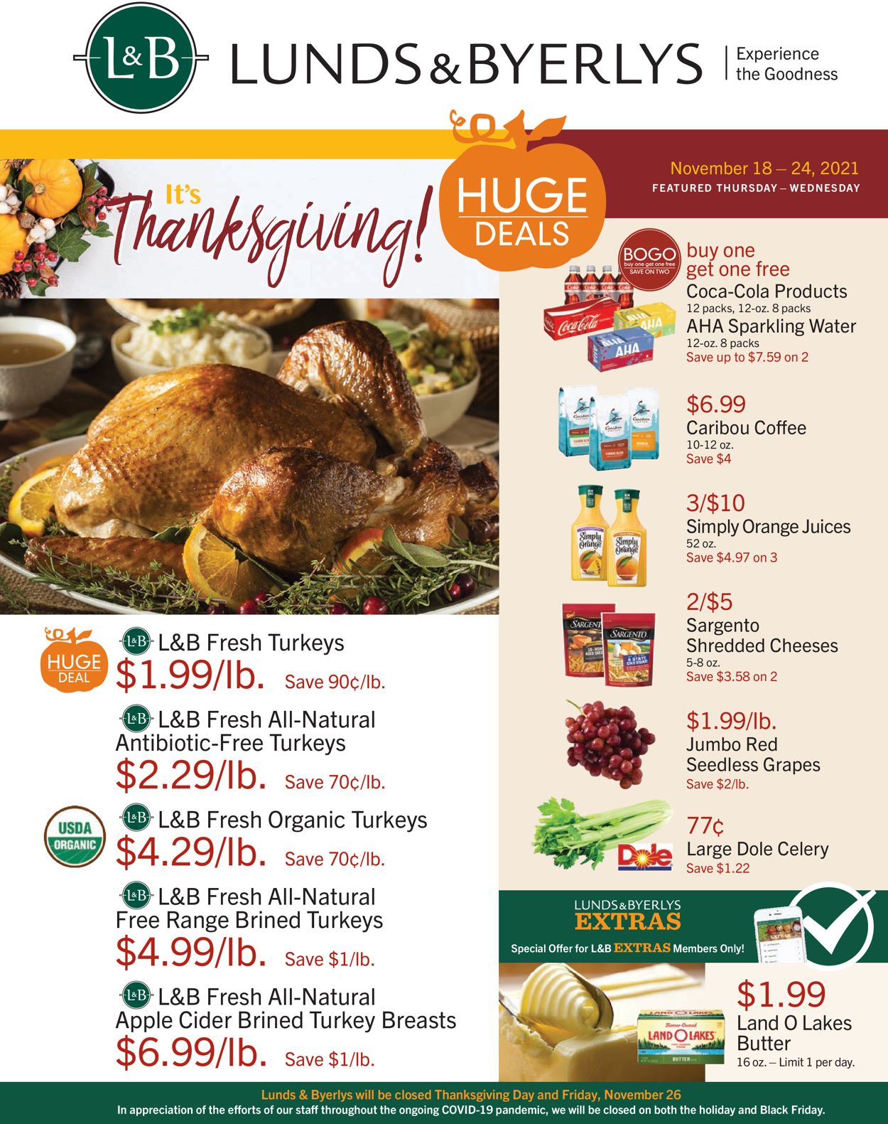 Lunds & Byerlys Ad from 11/18/2021