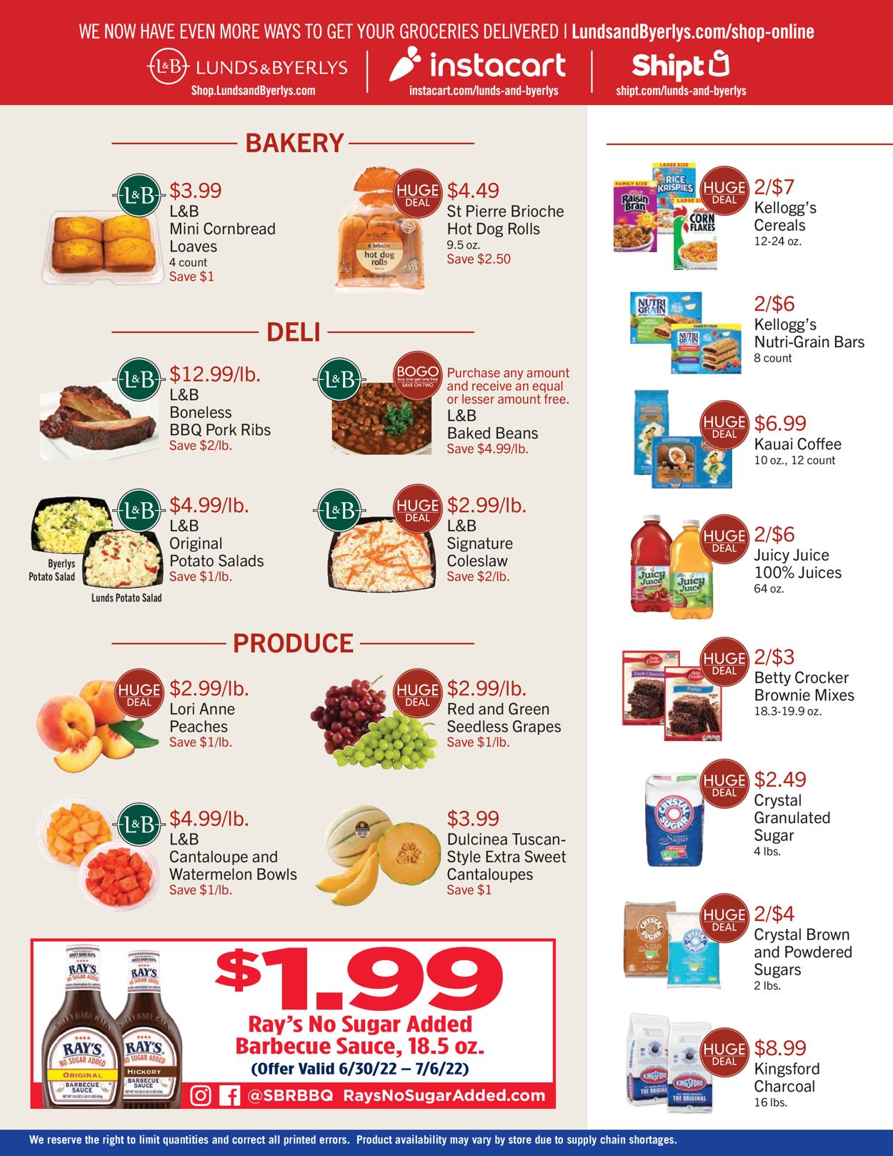 Lunds & Byerlys Ad from 06/30/2022