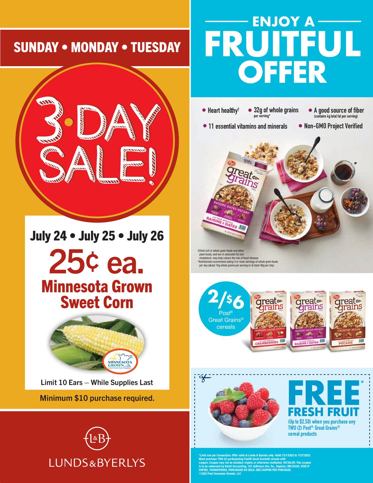 Lunds & Byerlys Ad from 07/21/2022