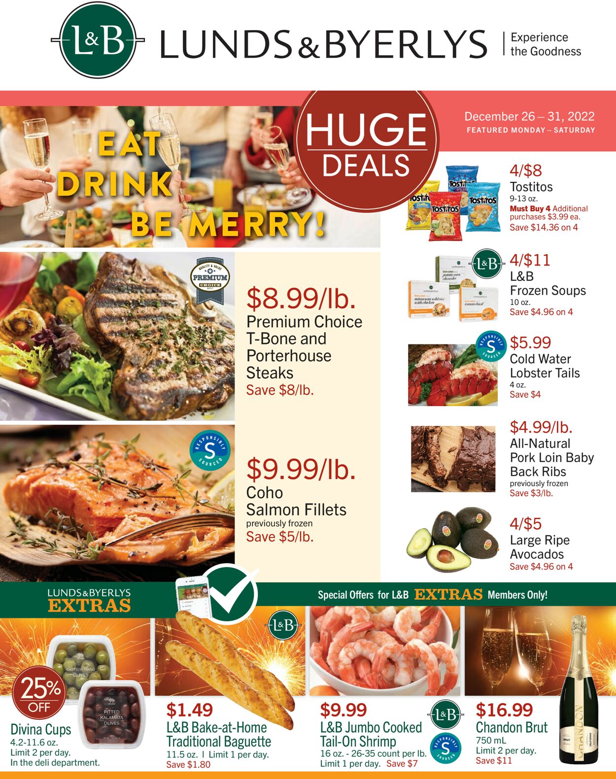 Lunds & Byerlys Ad from 12/22/2022