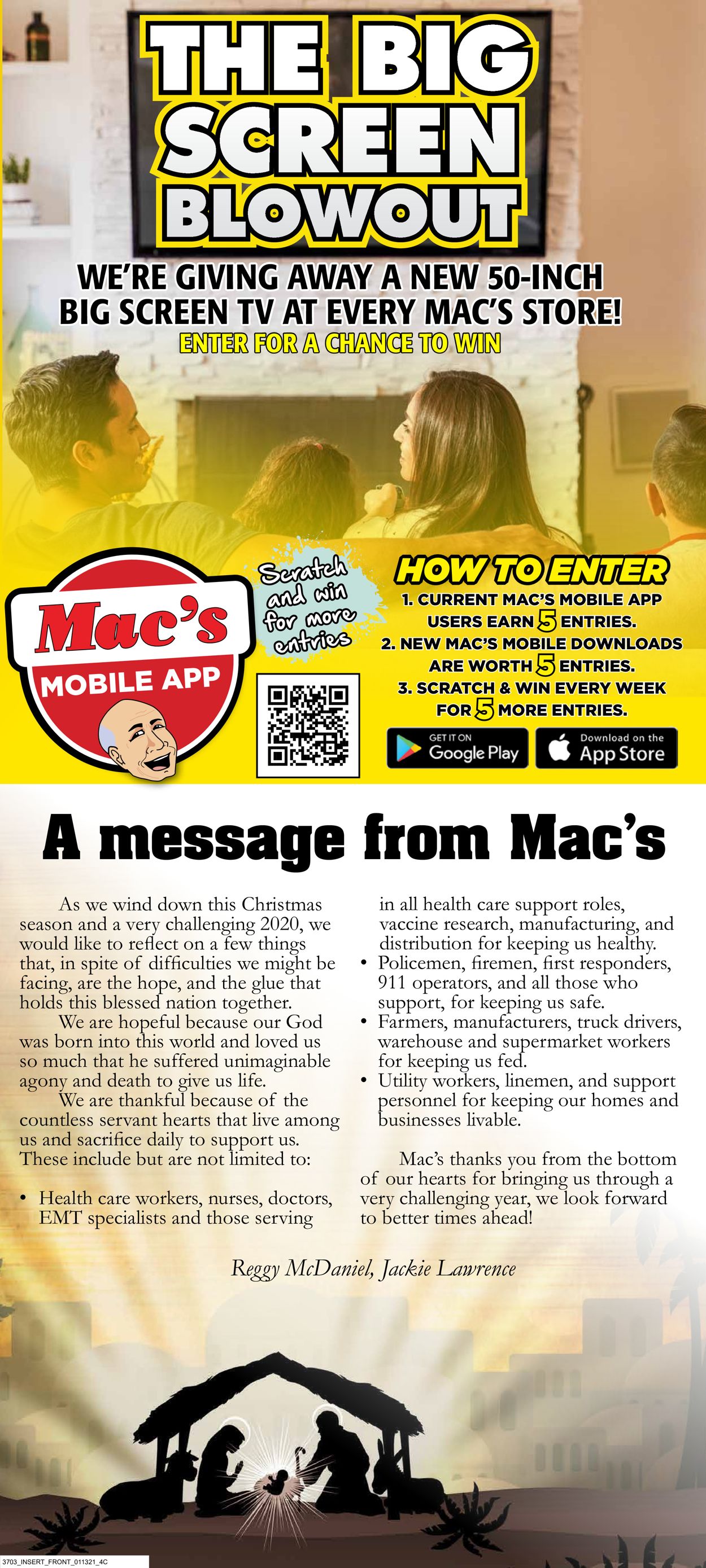 Mac's Freshmarket Ad from 01/13/2021