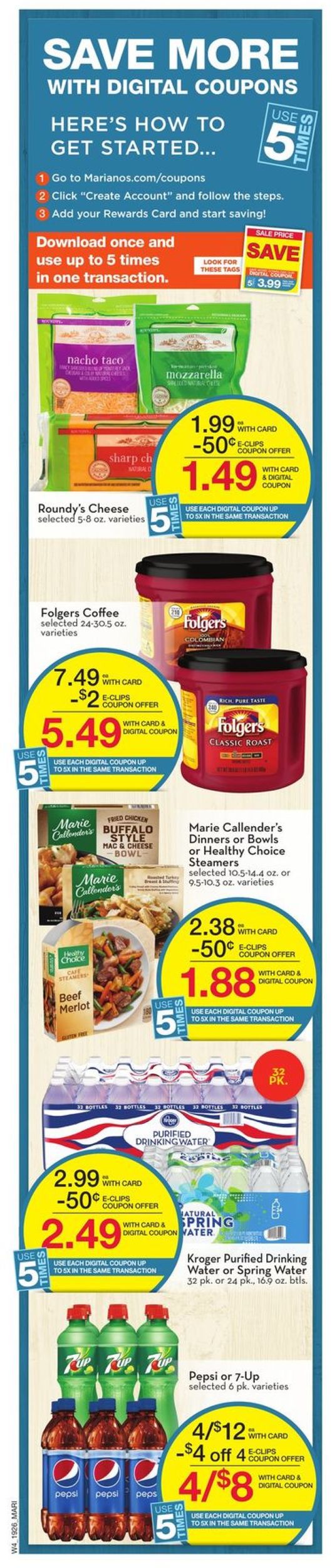 Mariano’s Ad from 07/31/2019