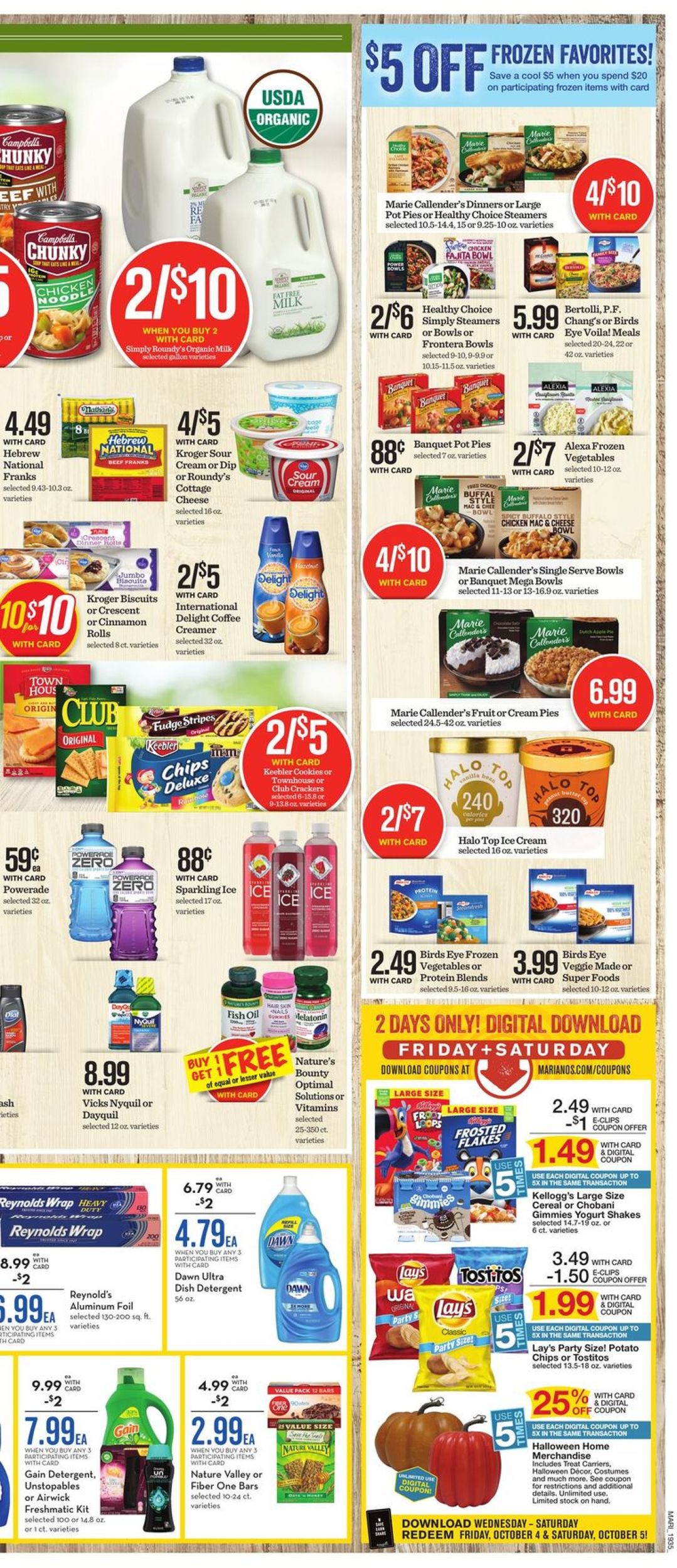 Mariano’s Ad from 10/02/2019
