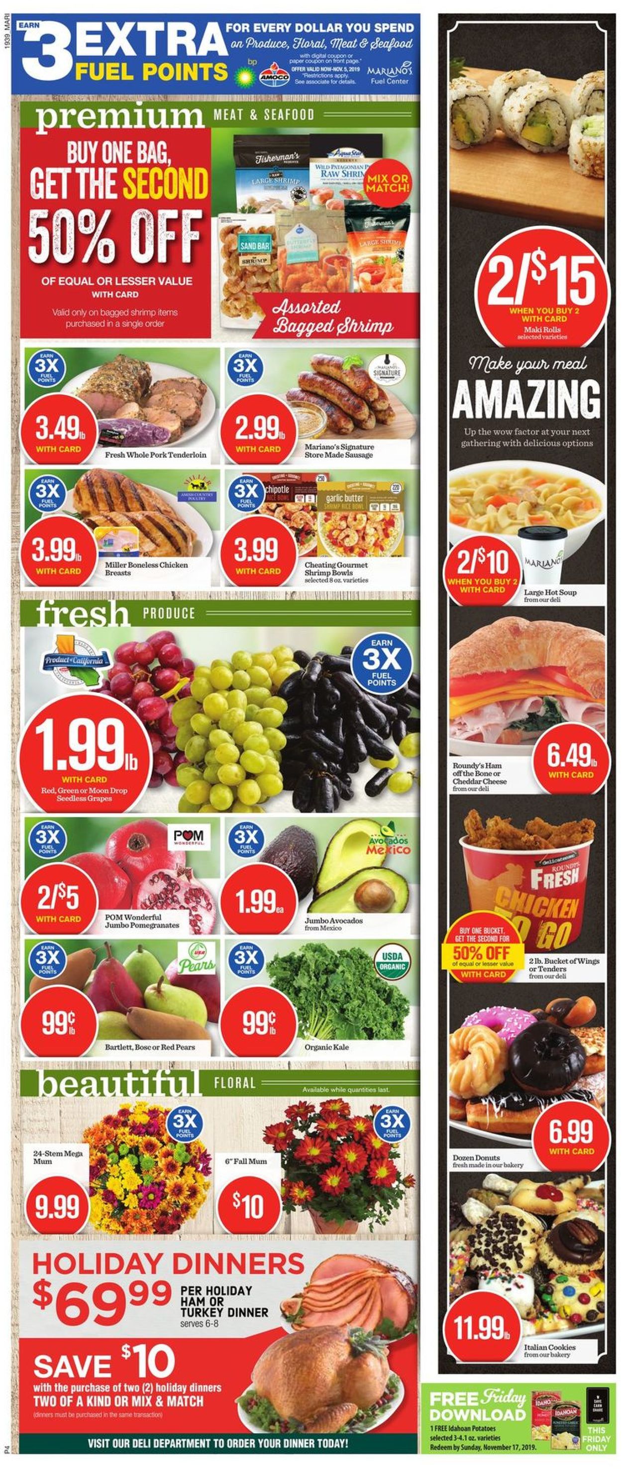 Mariano’s Ad from 10/30/2019