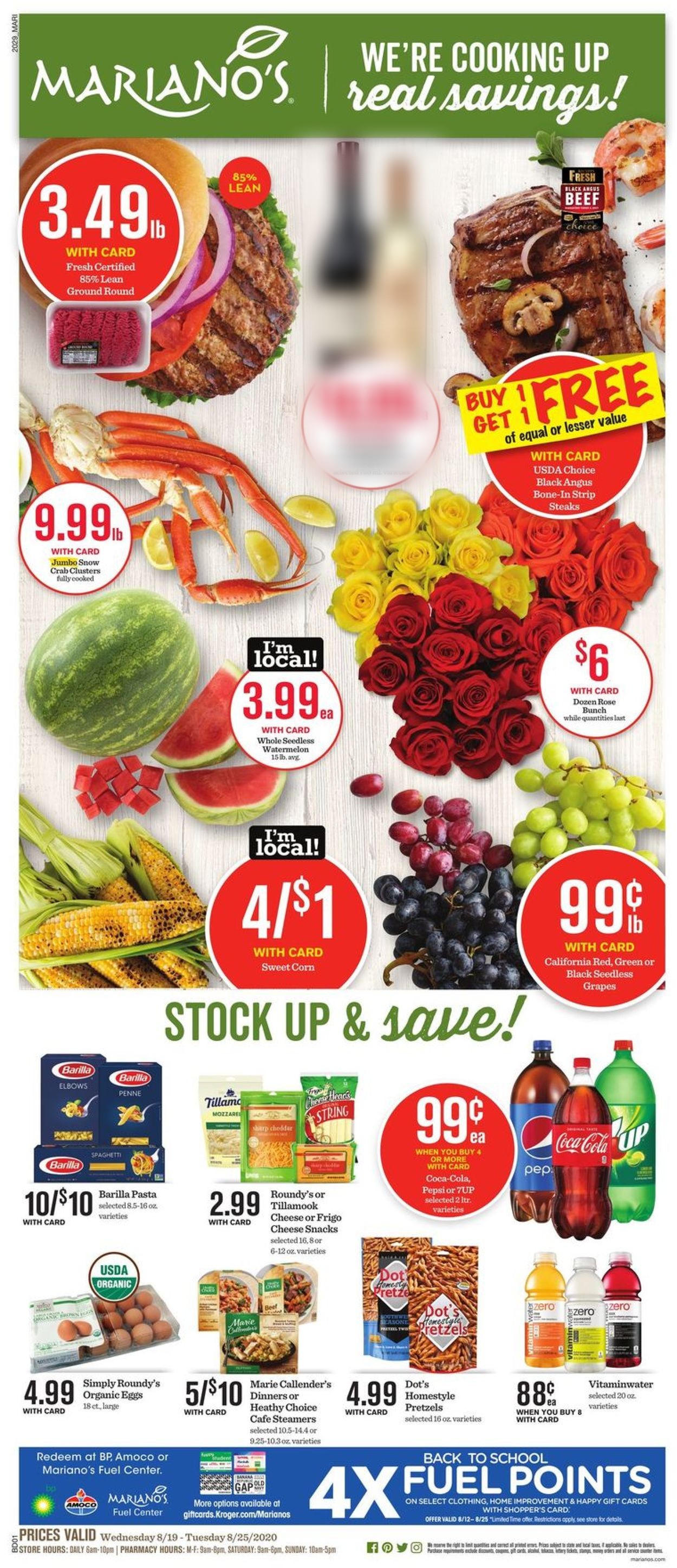 Mariano’s Ad from 08/19/2020