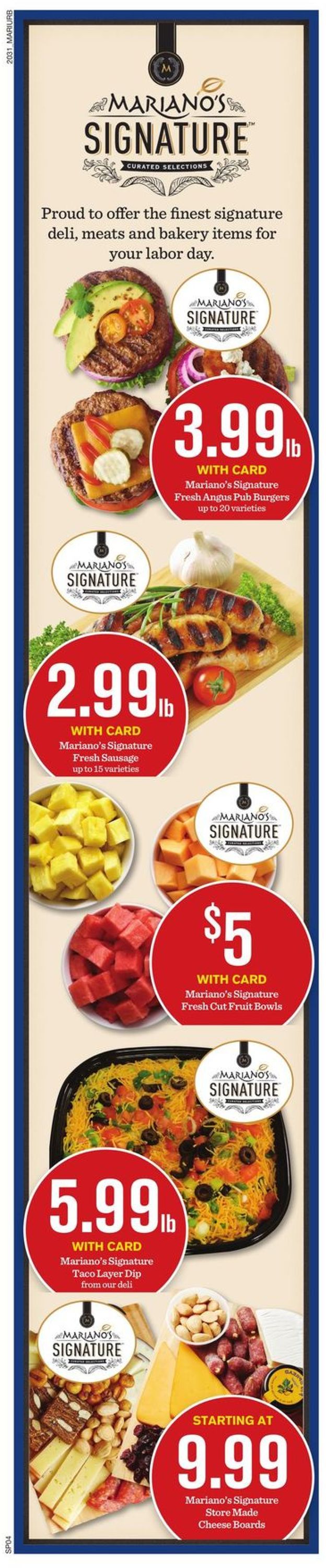 Mariano’s Ad from 09/02/2020