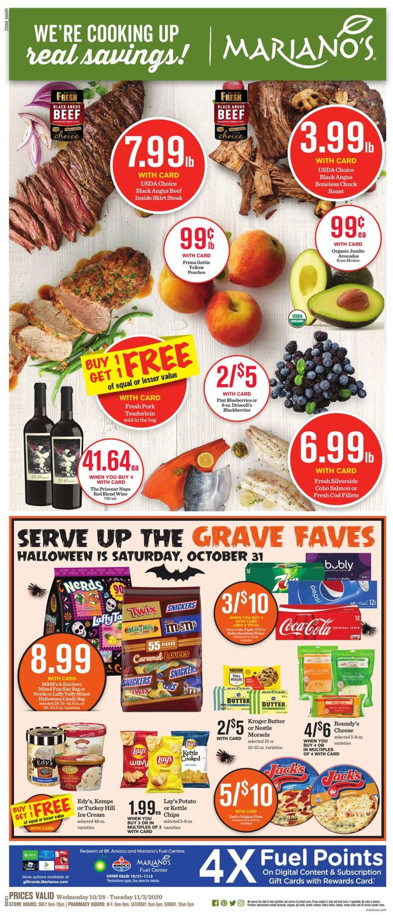 Mariano’s Ad from 10/28/2020