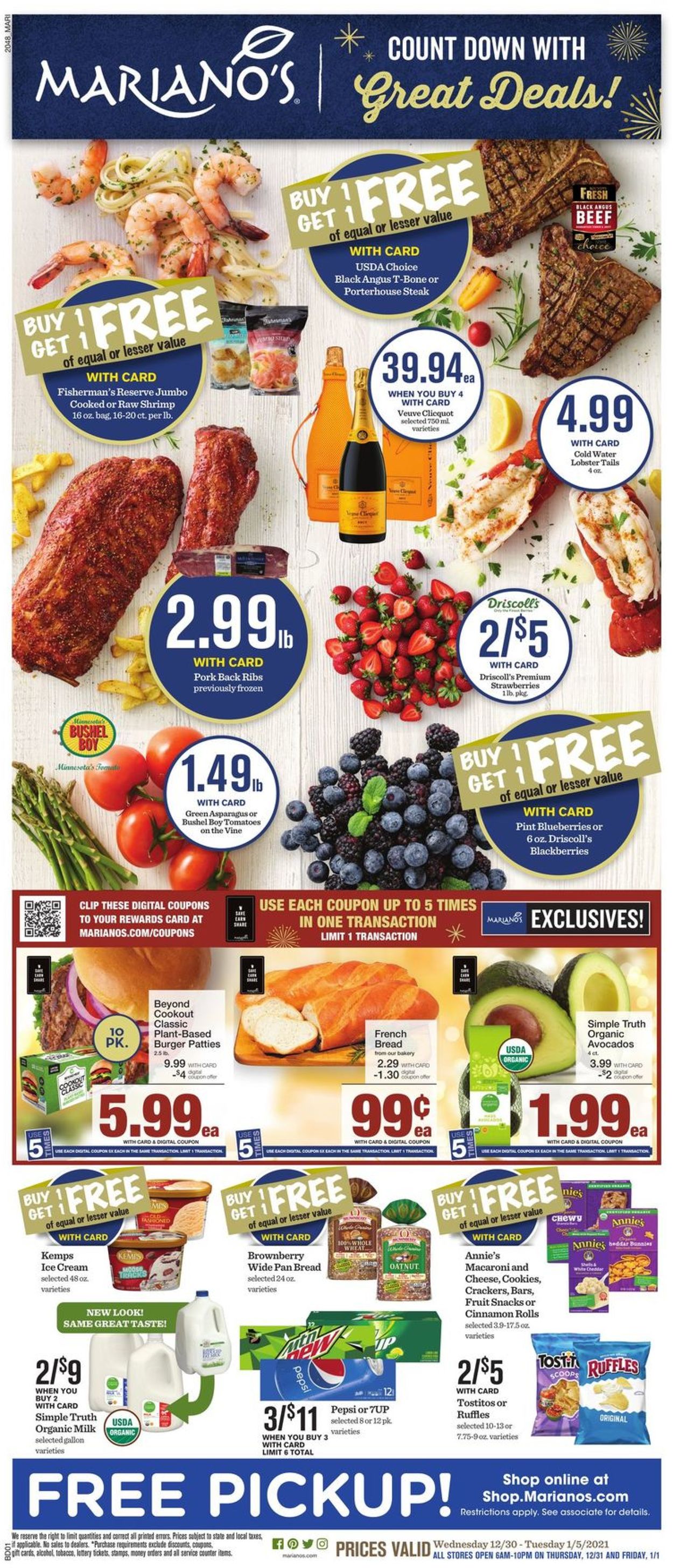 Mariano’s Ad from 12/30/2020