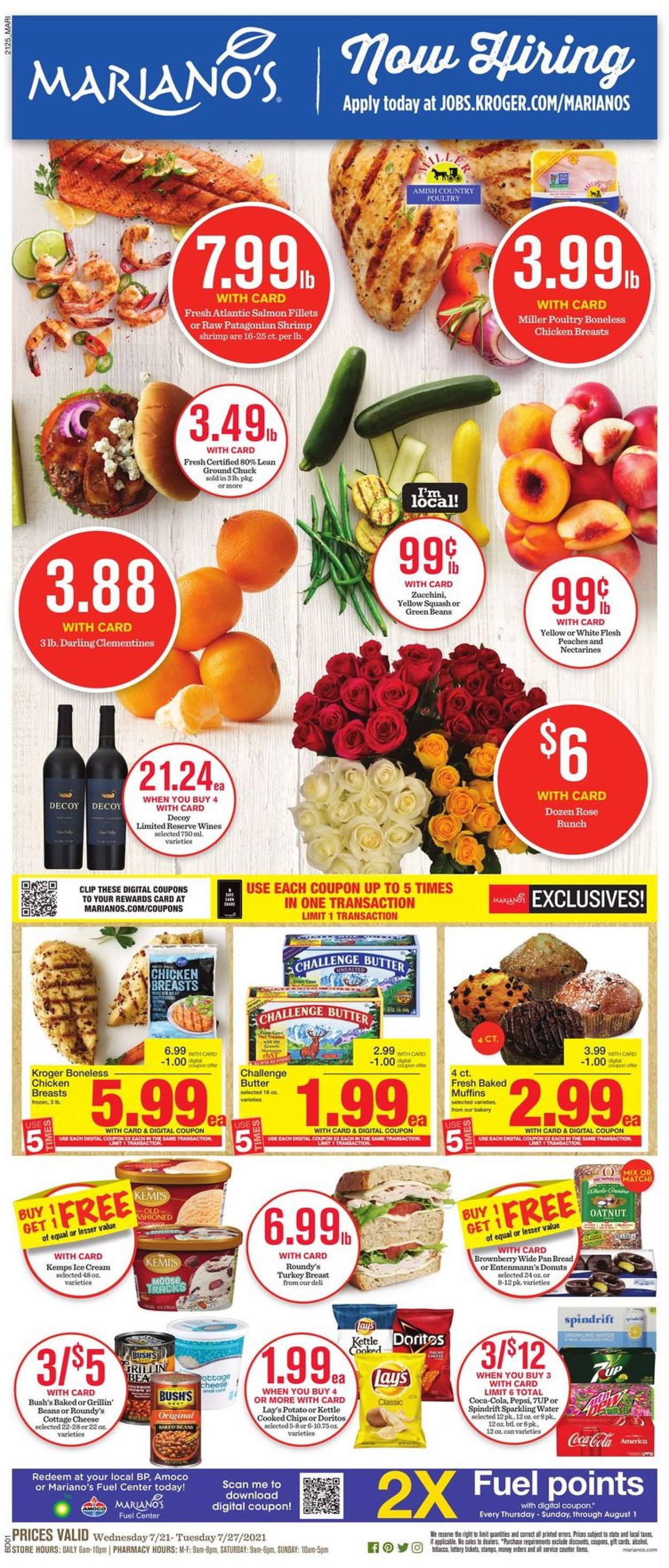 Mariano’s Ad from 07/21/2021