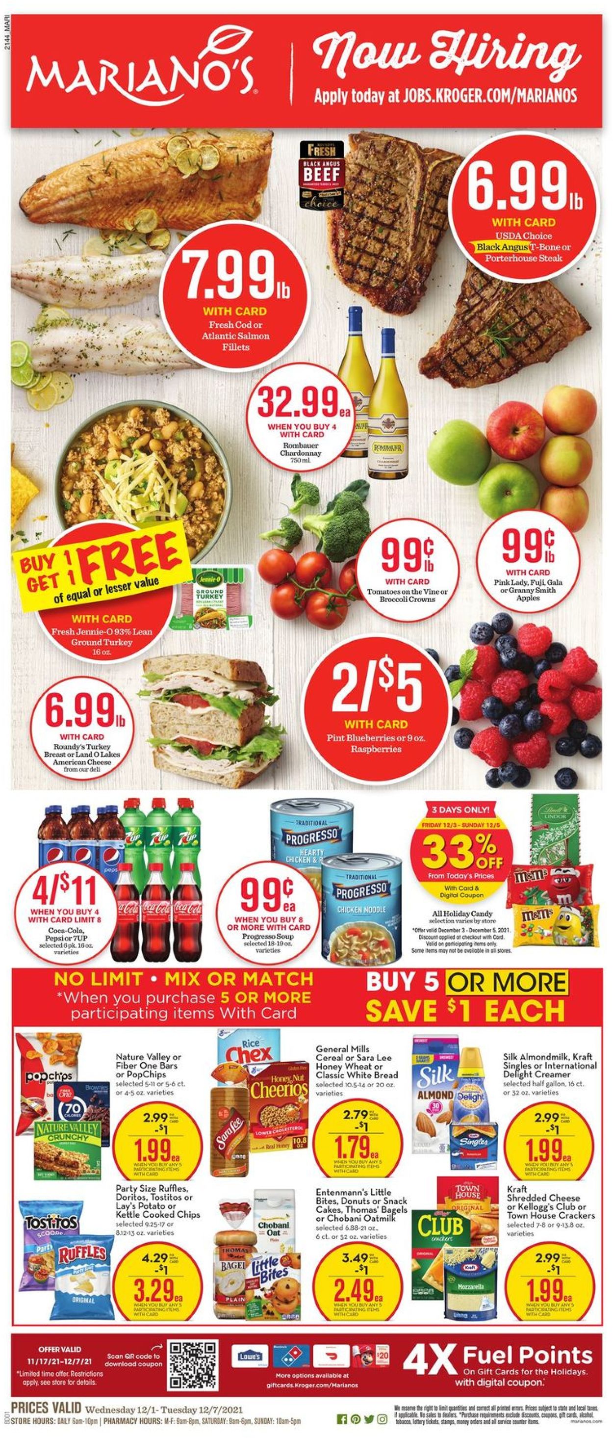 Mariano’s Ad from 12/01/2021