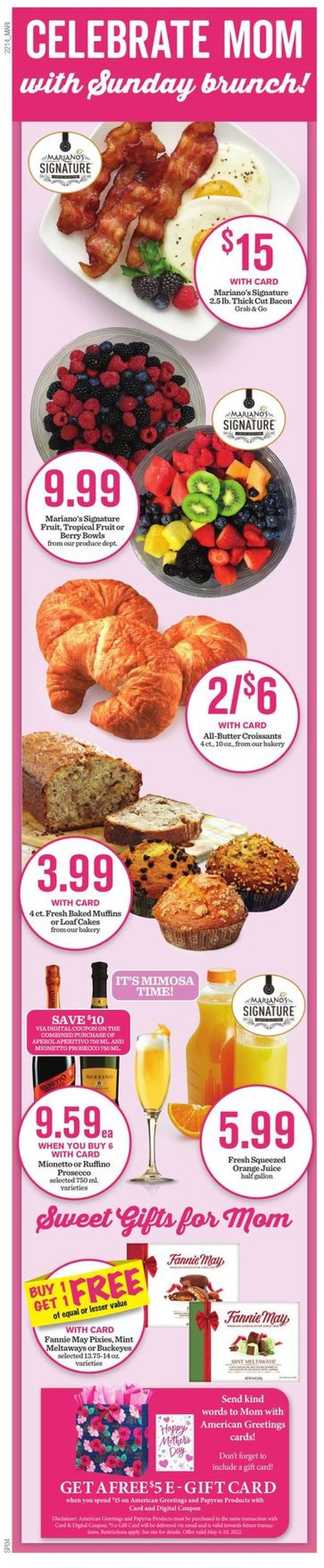 Mariano’s Ad from 05/04/2022