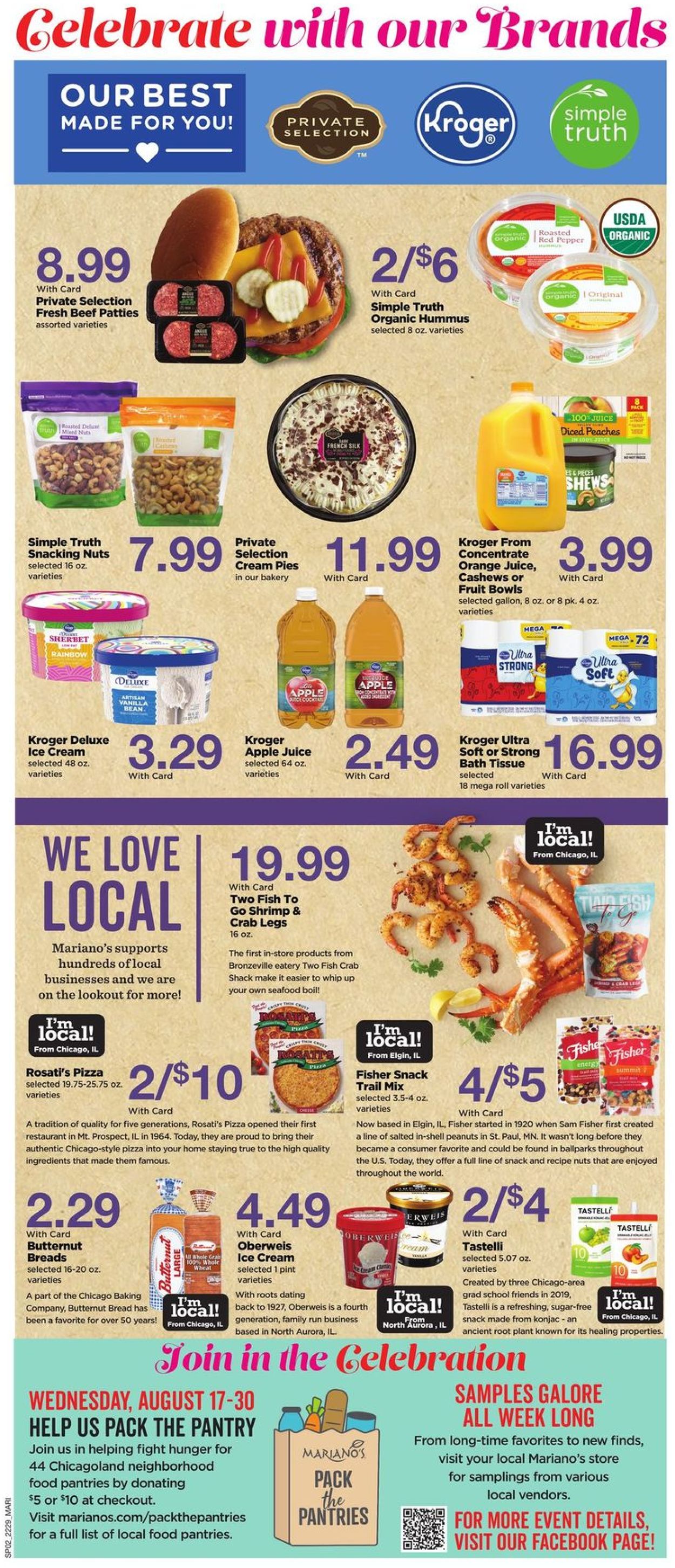 Mariano’s Ad from 08/17/2022