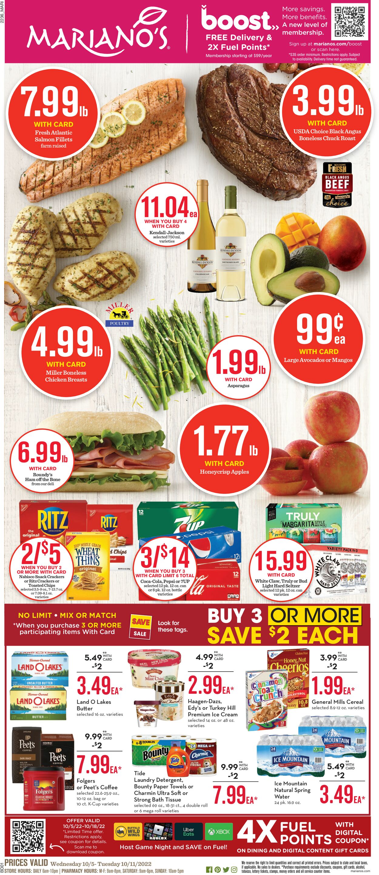 Mariano’s Ad from 10/05/2022