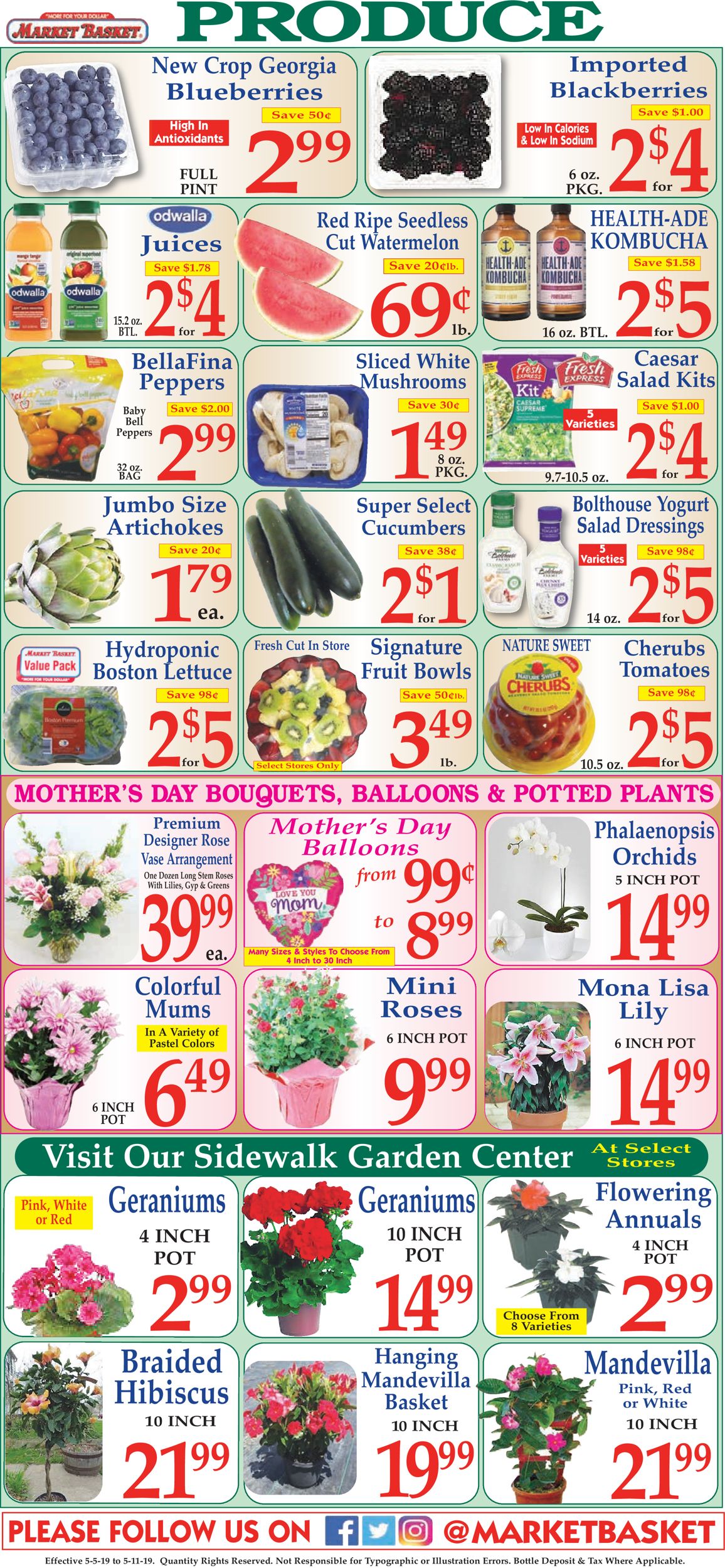 Market Basket Ad from 05/05/2019