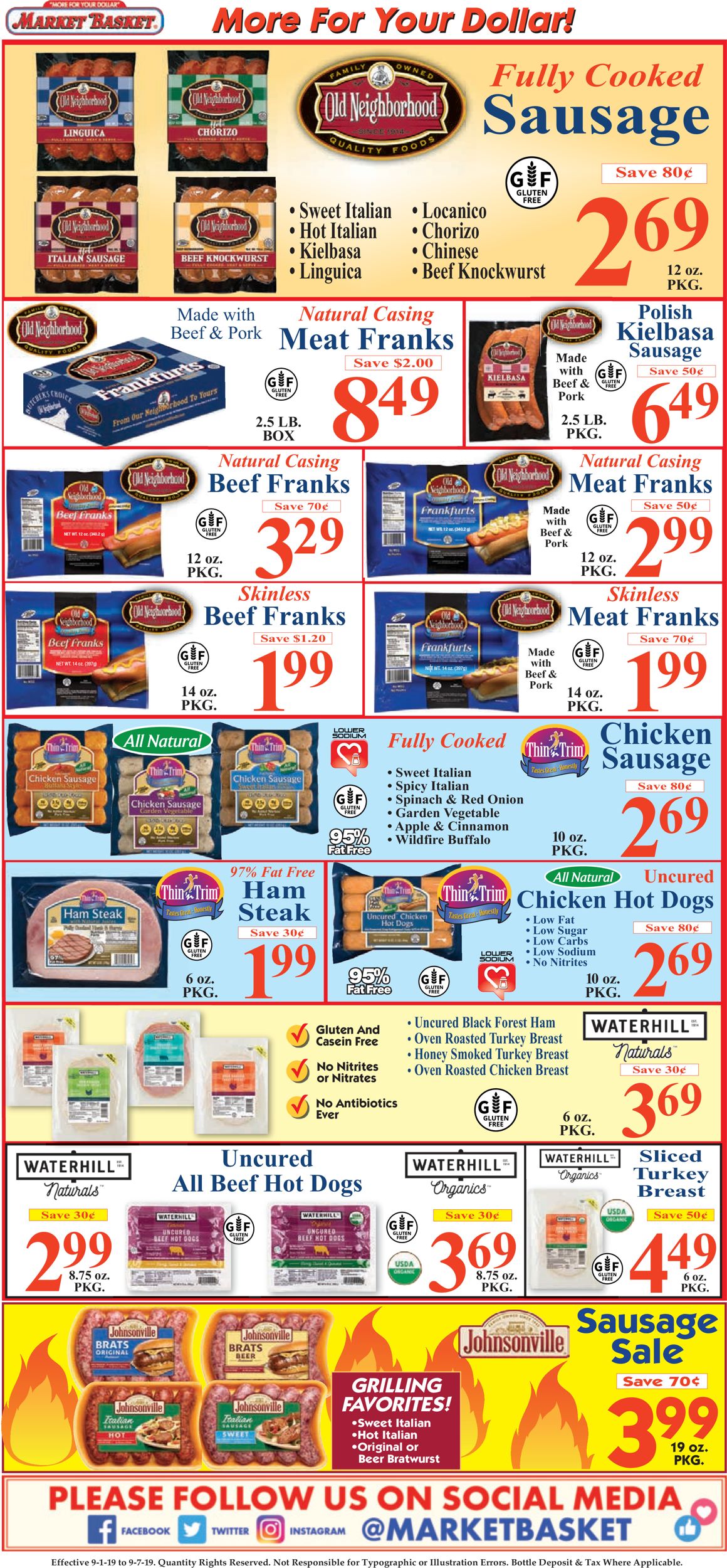 Market Basket Ad from 09/01/2019