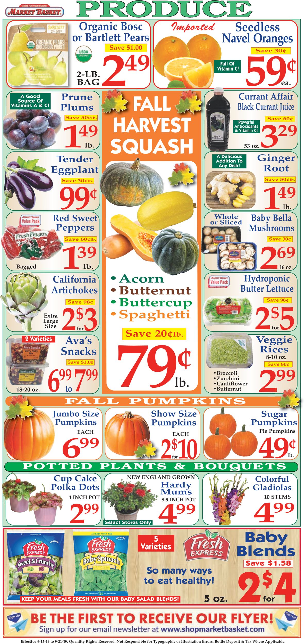Market Basket Ad from 09/15/2019