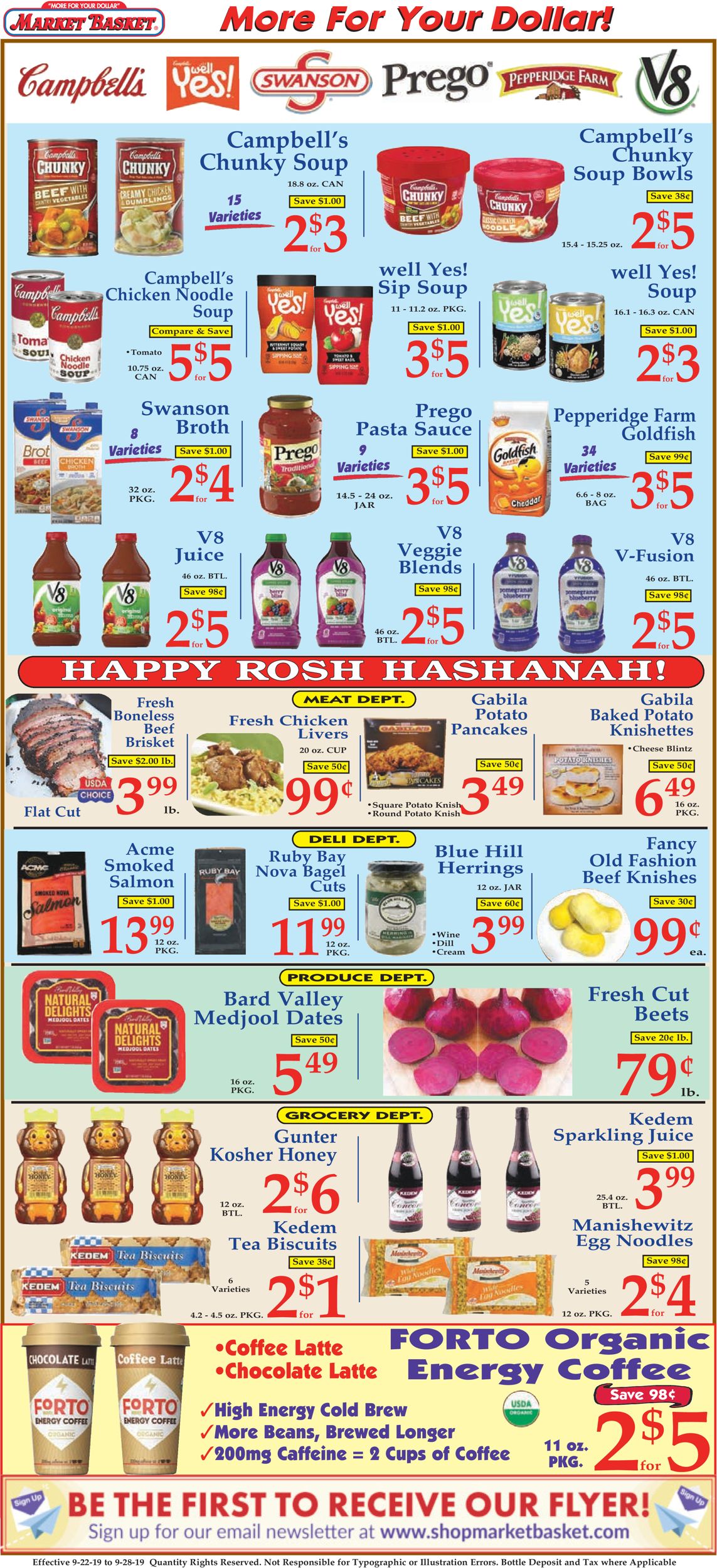 Market Basket Ad from 09/22/2019