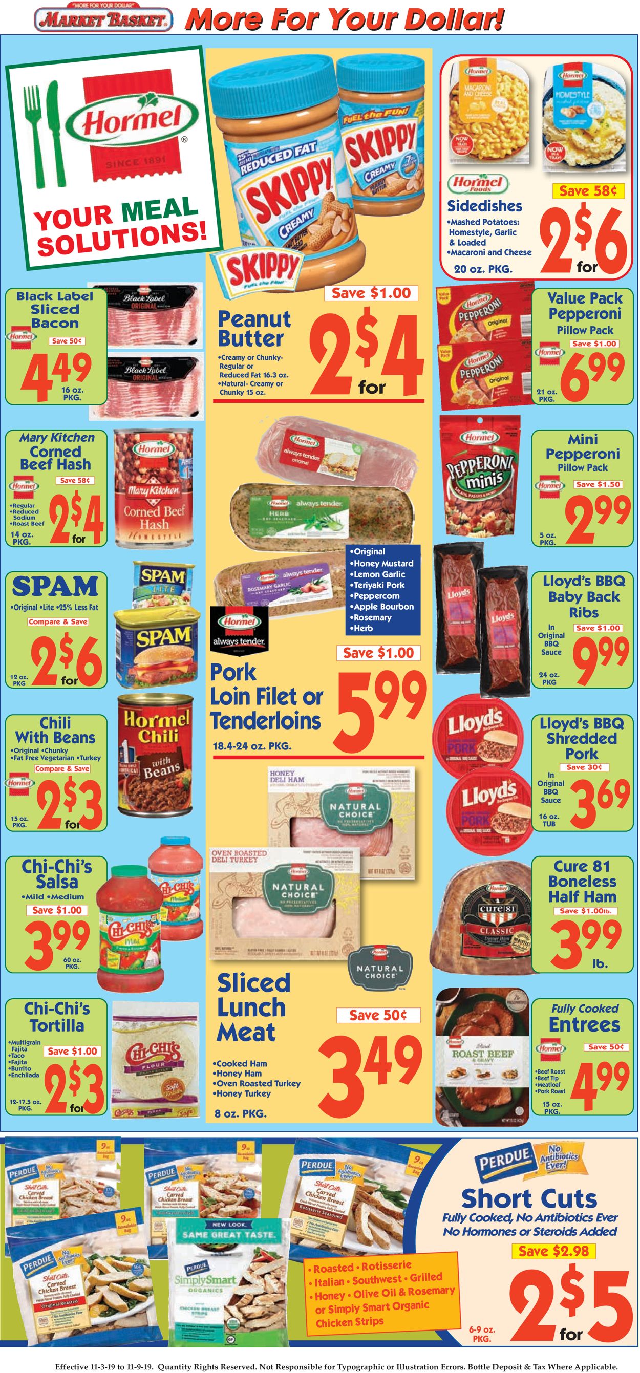 Market Basket Ad from 11/03/2019