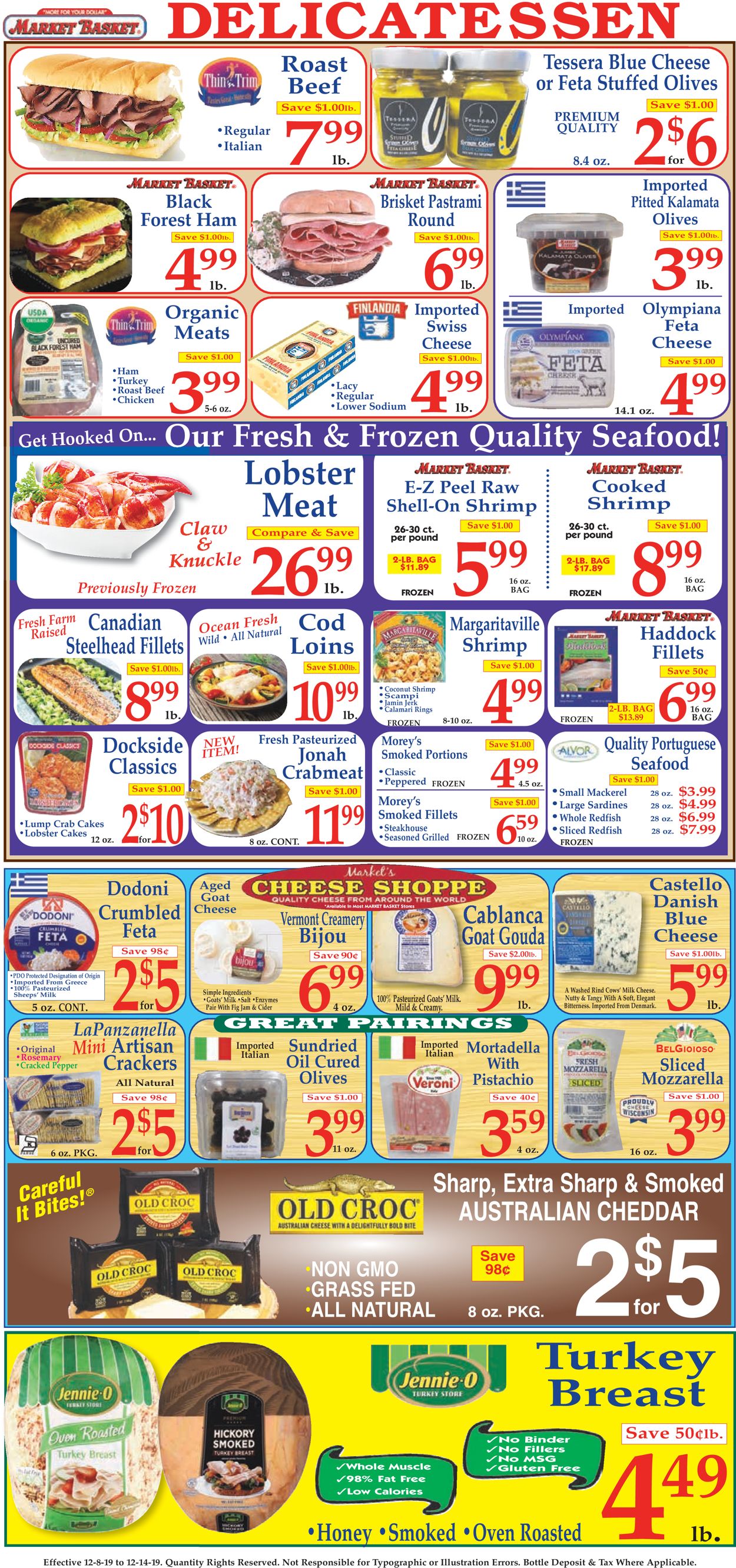 Market Basket Ad from 12/08/2019