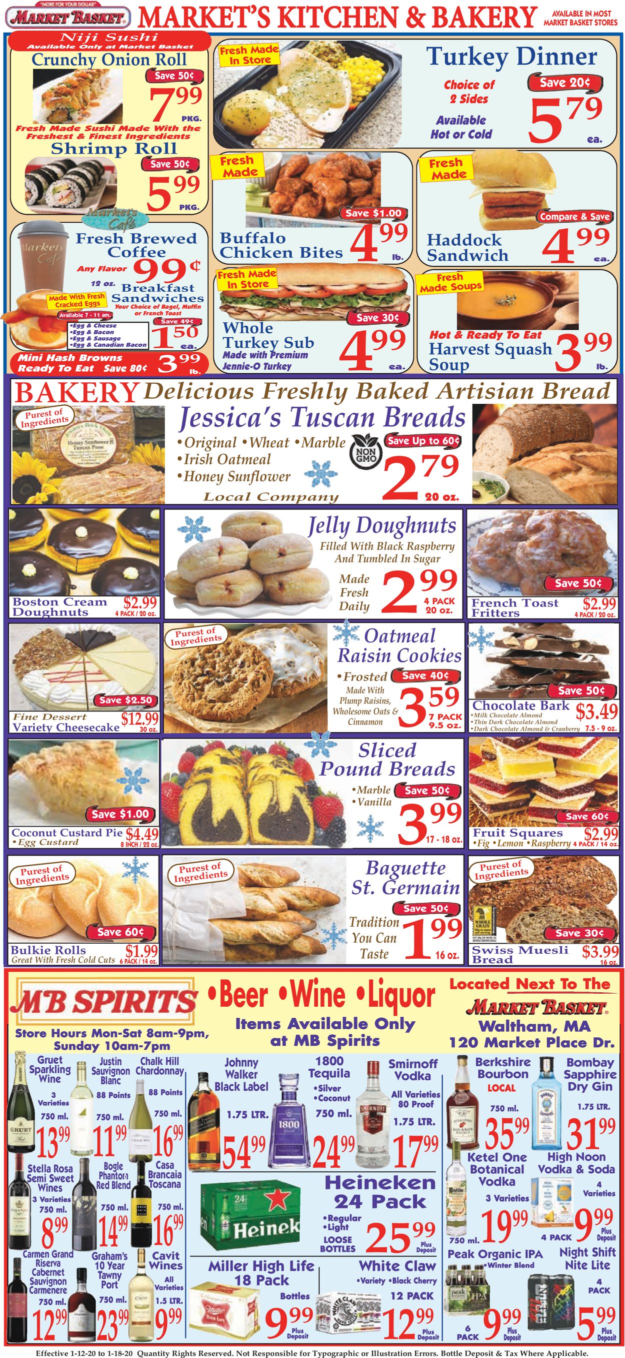 Market Basket Ad from 01/12/2020