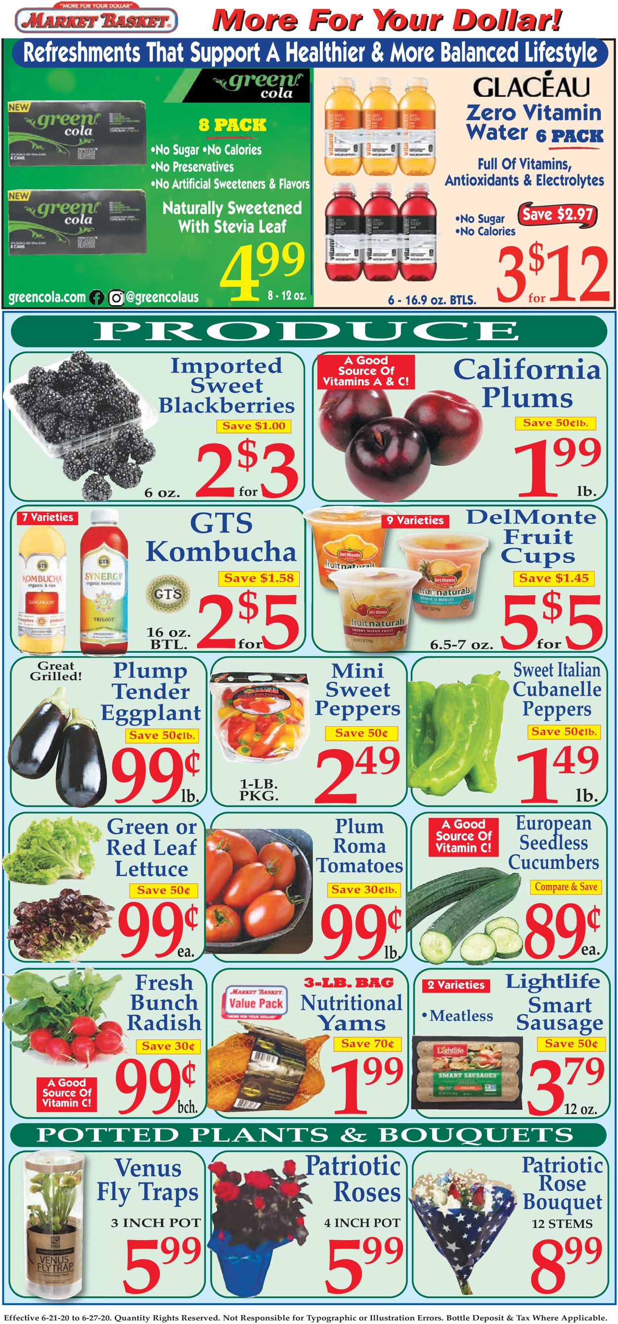 Market Basket Ad from 06/21/2020
