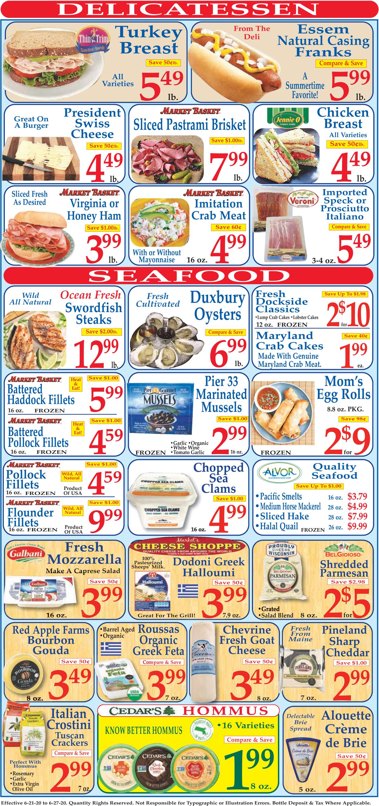 Market Basket Ad from 06/21/2020