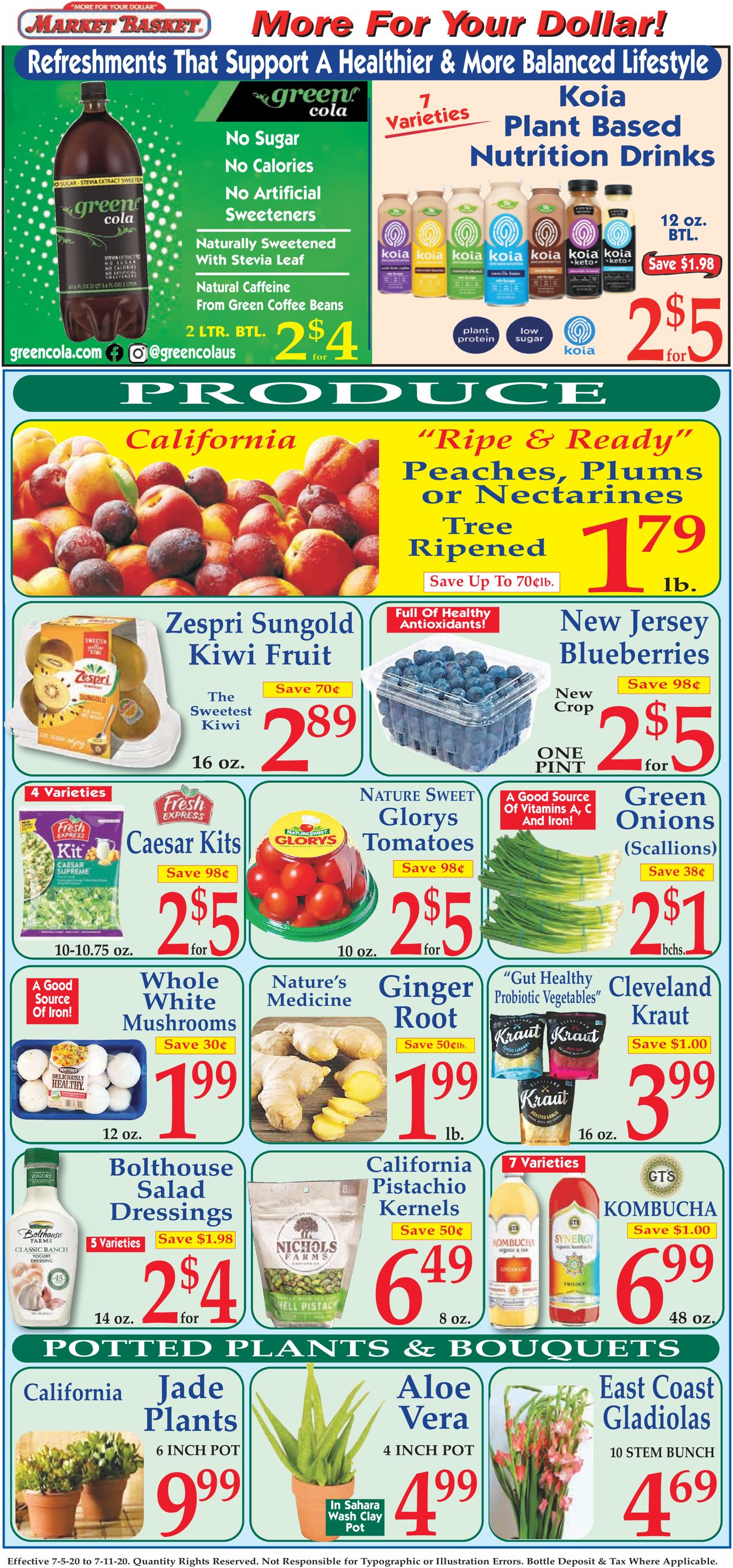 Market Basket Ad from 07/05/2020