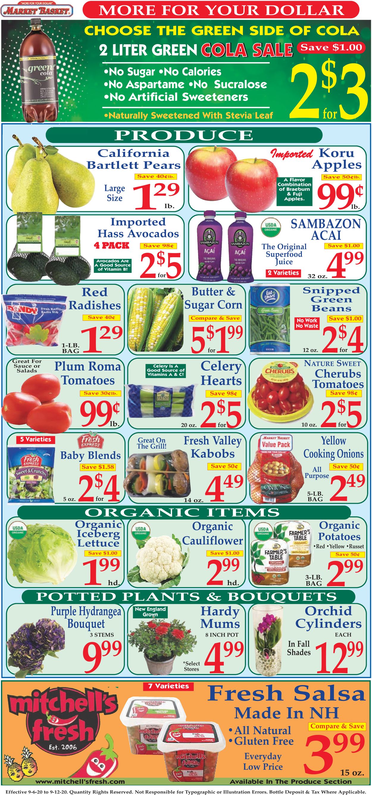 Market Basket Ad from 09/06/2020