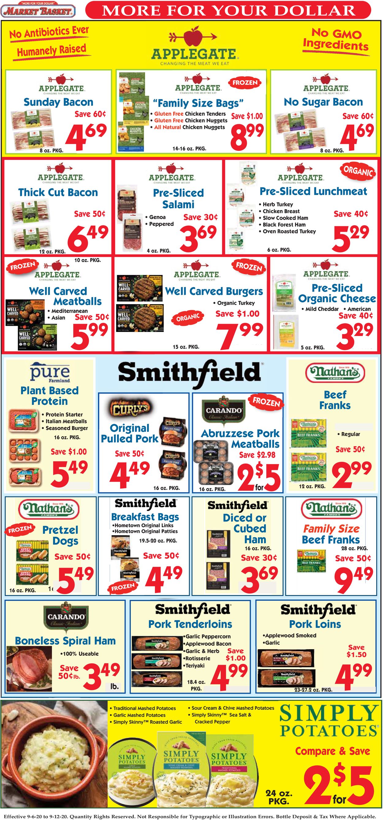 Market Basket Ad from 09/06/2020