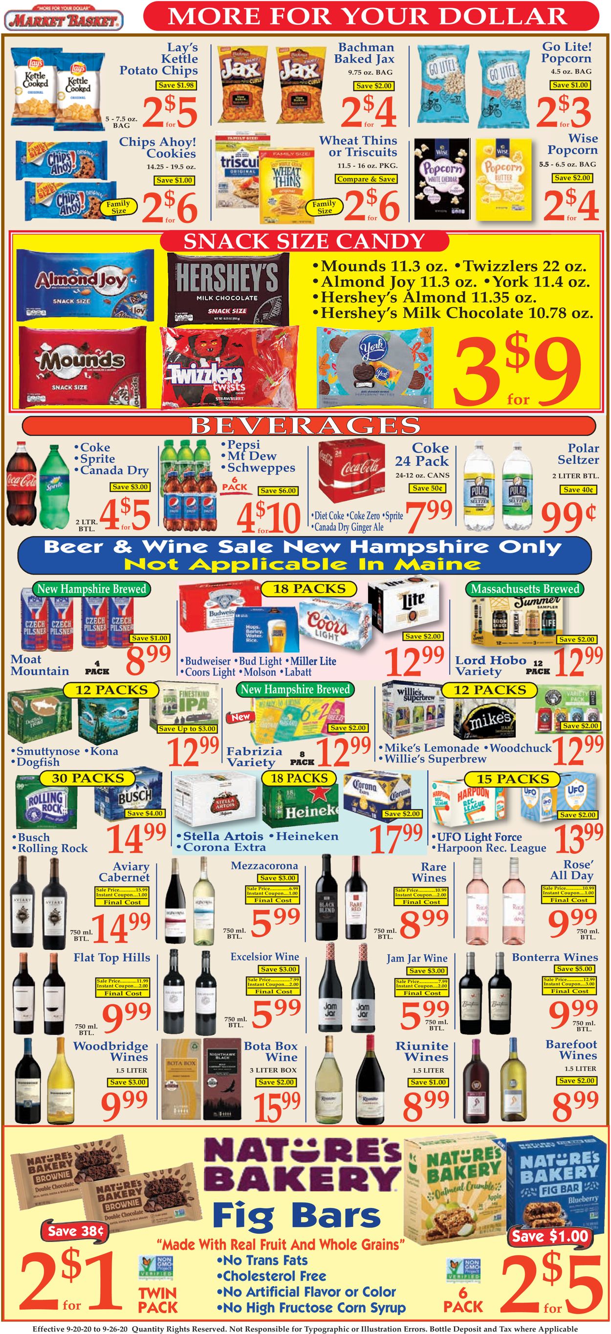 Market Basket Ad from 09/20/2020