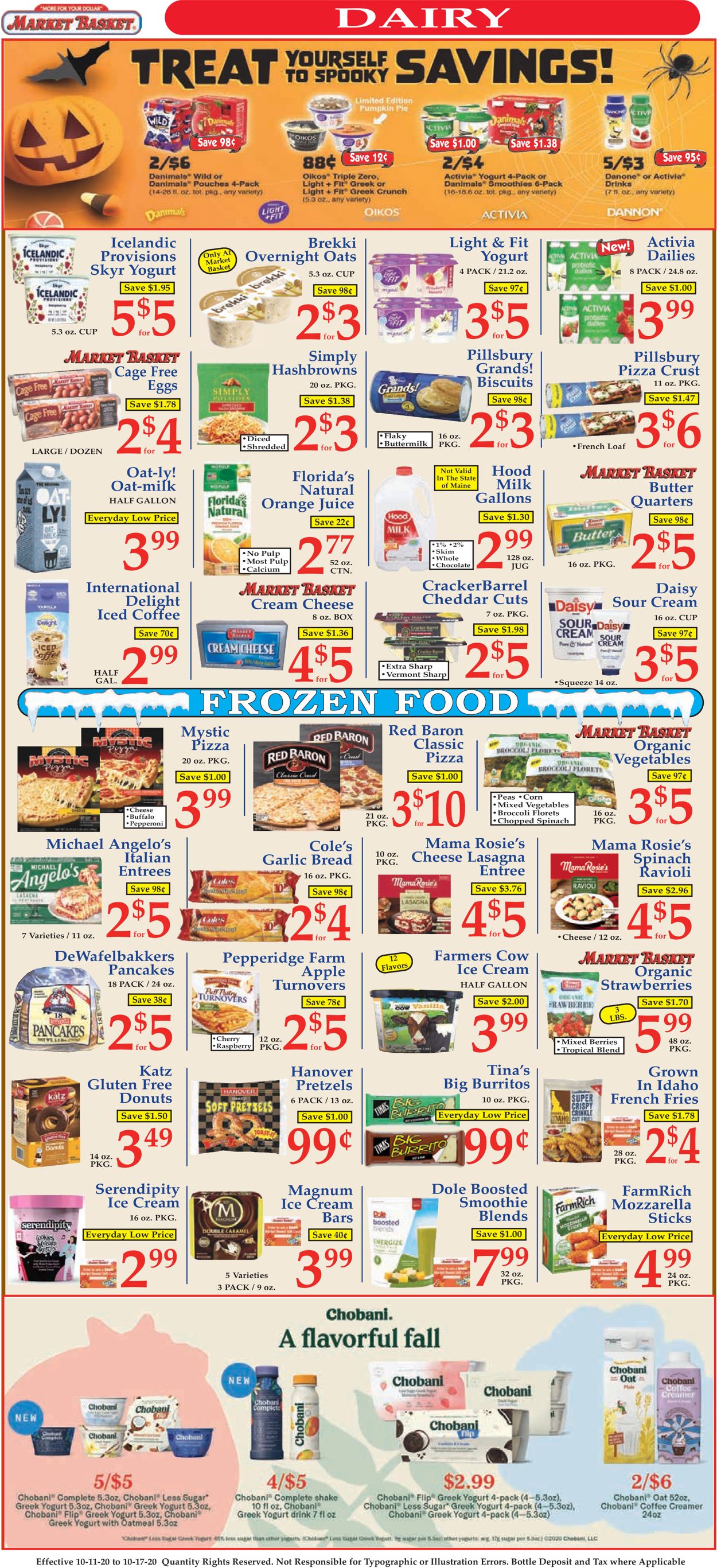 Market Basket Ad from 10/09/2020