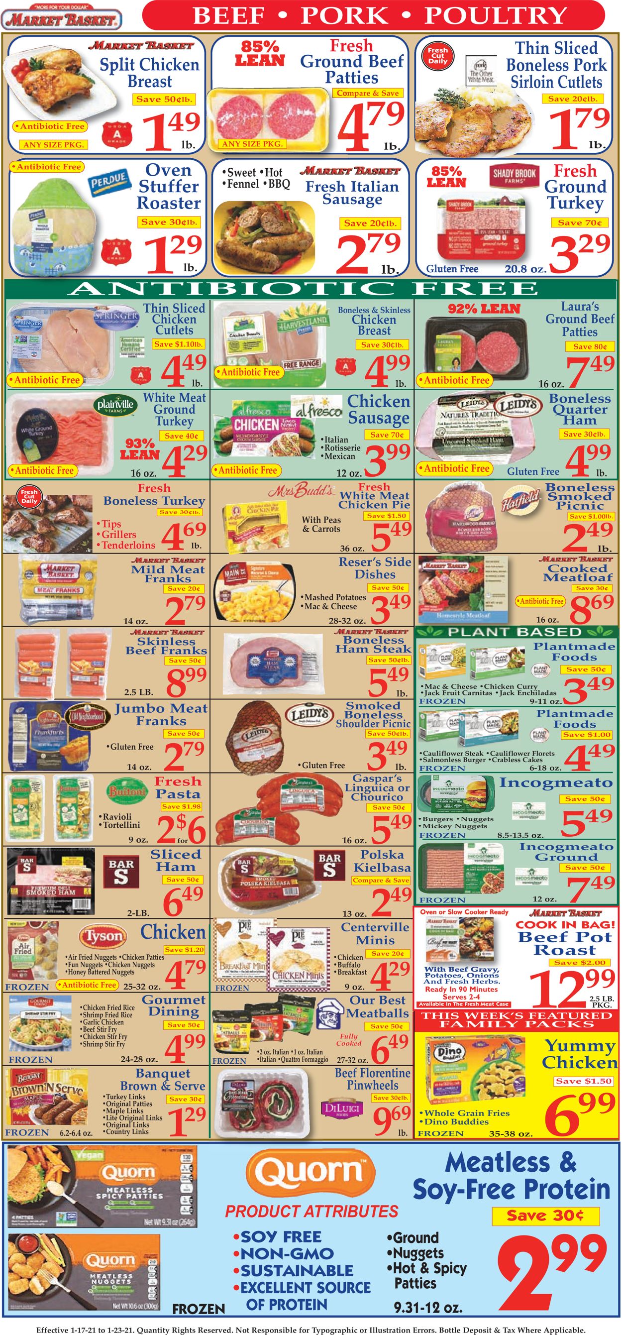Market Basket Ad from 01/17/2021
