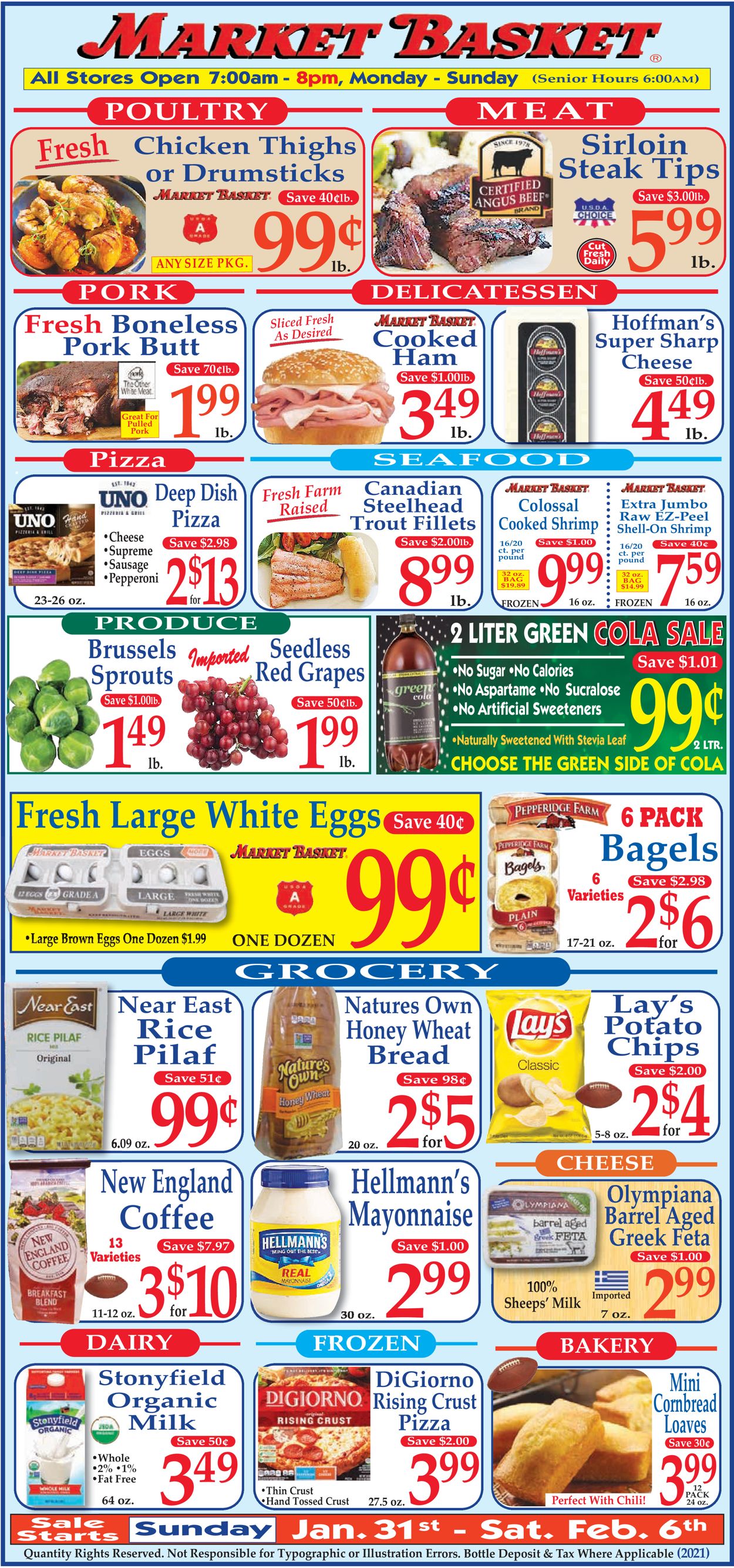 Market Basket Ad from 01/31/2021