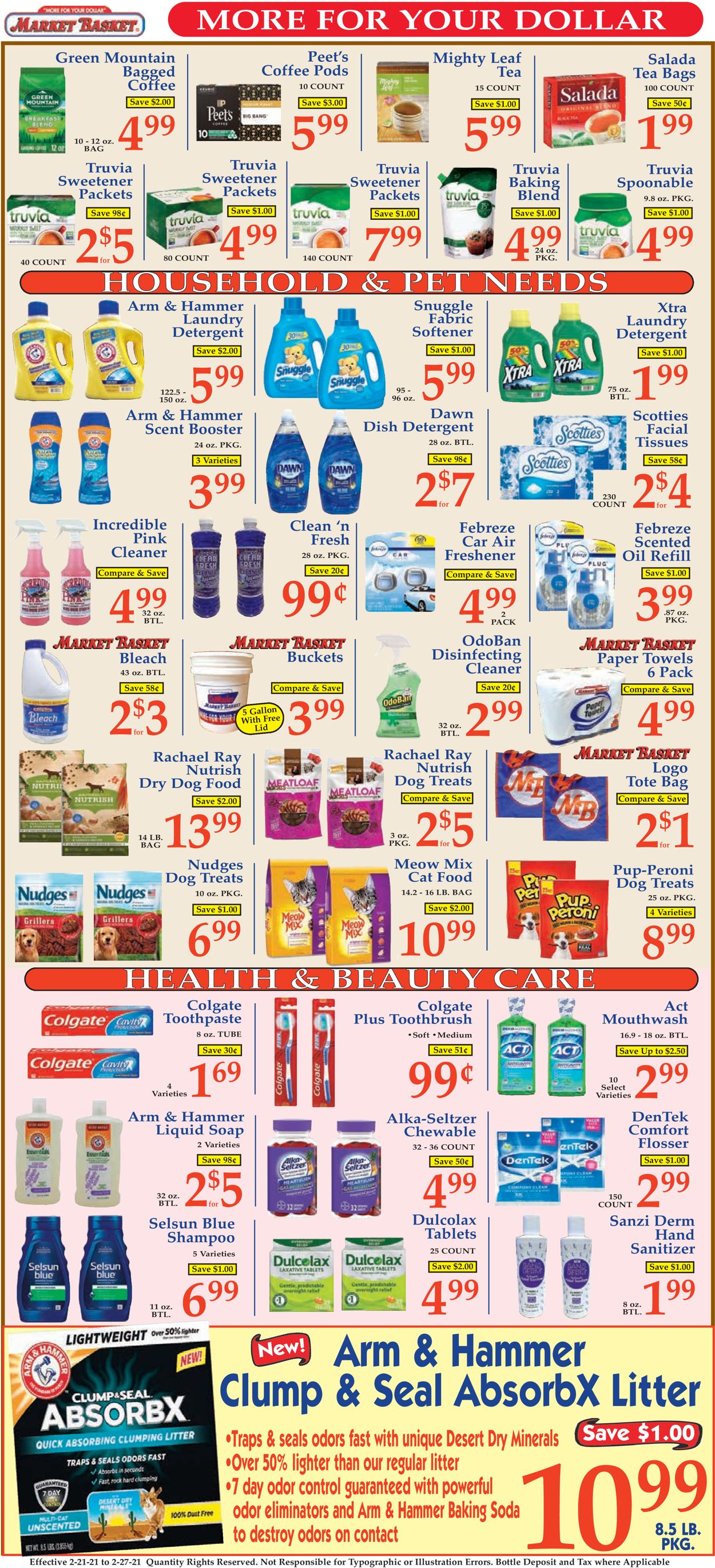 Market Basket Ad from 02/21/2021