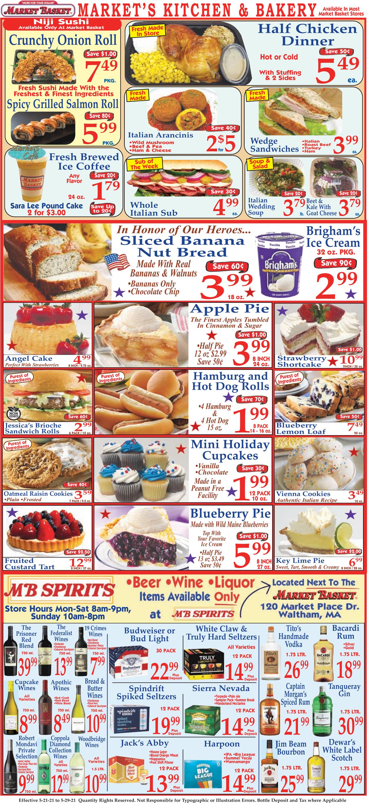 Market Basket Ad from 05/21/2021