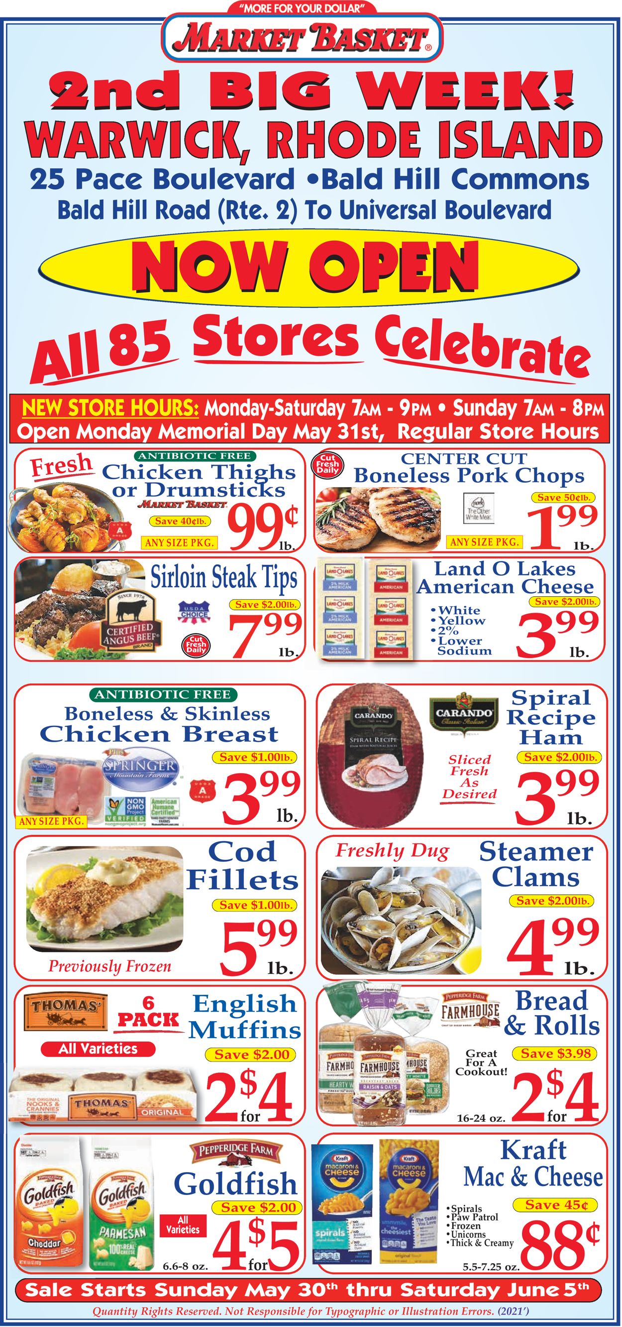 Market Basket Ad from 05/30/2021