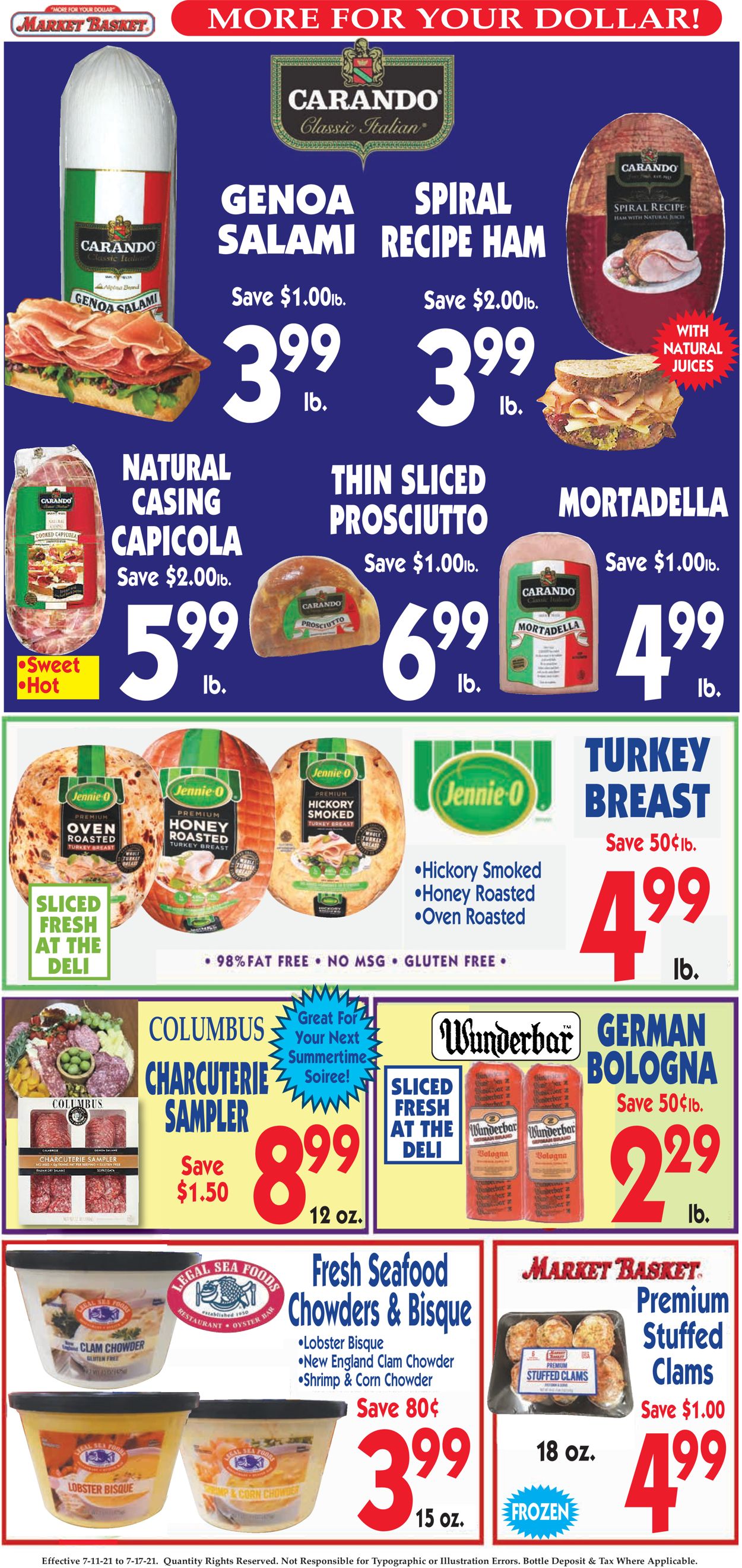 Market Basket Ad from 07/11/2021