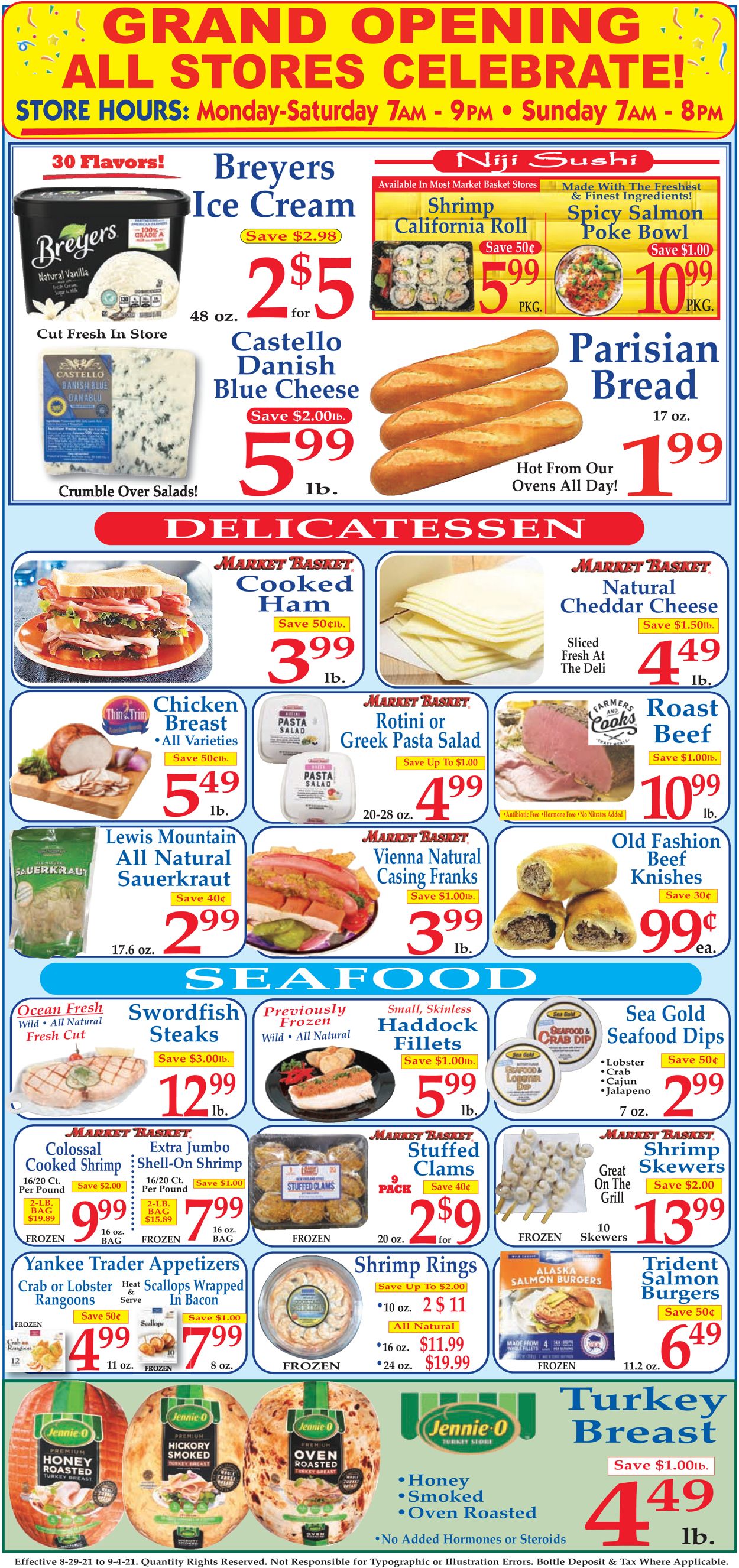 Market Basket Ad from 08/29/2021