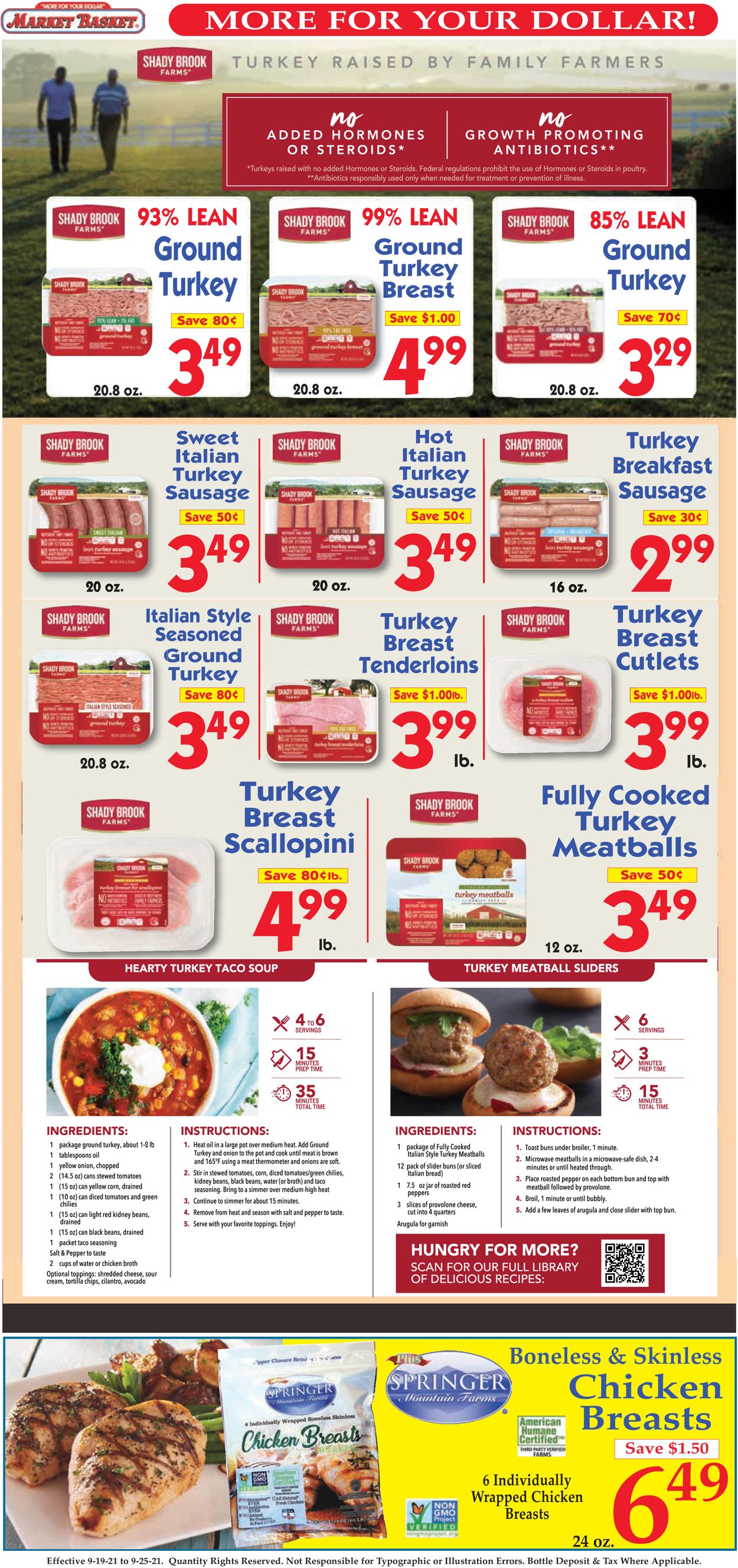 Market Basket Ad from 09/19/2021